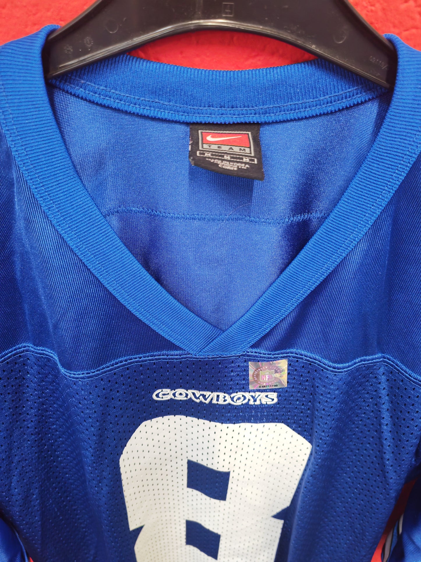 Nike Dallas Cowboys NFL Jersey, #8 Aikman, Blue, Size Medium