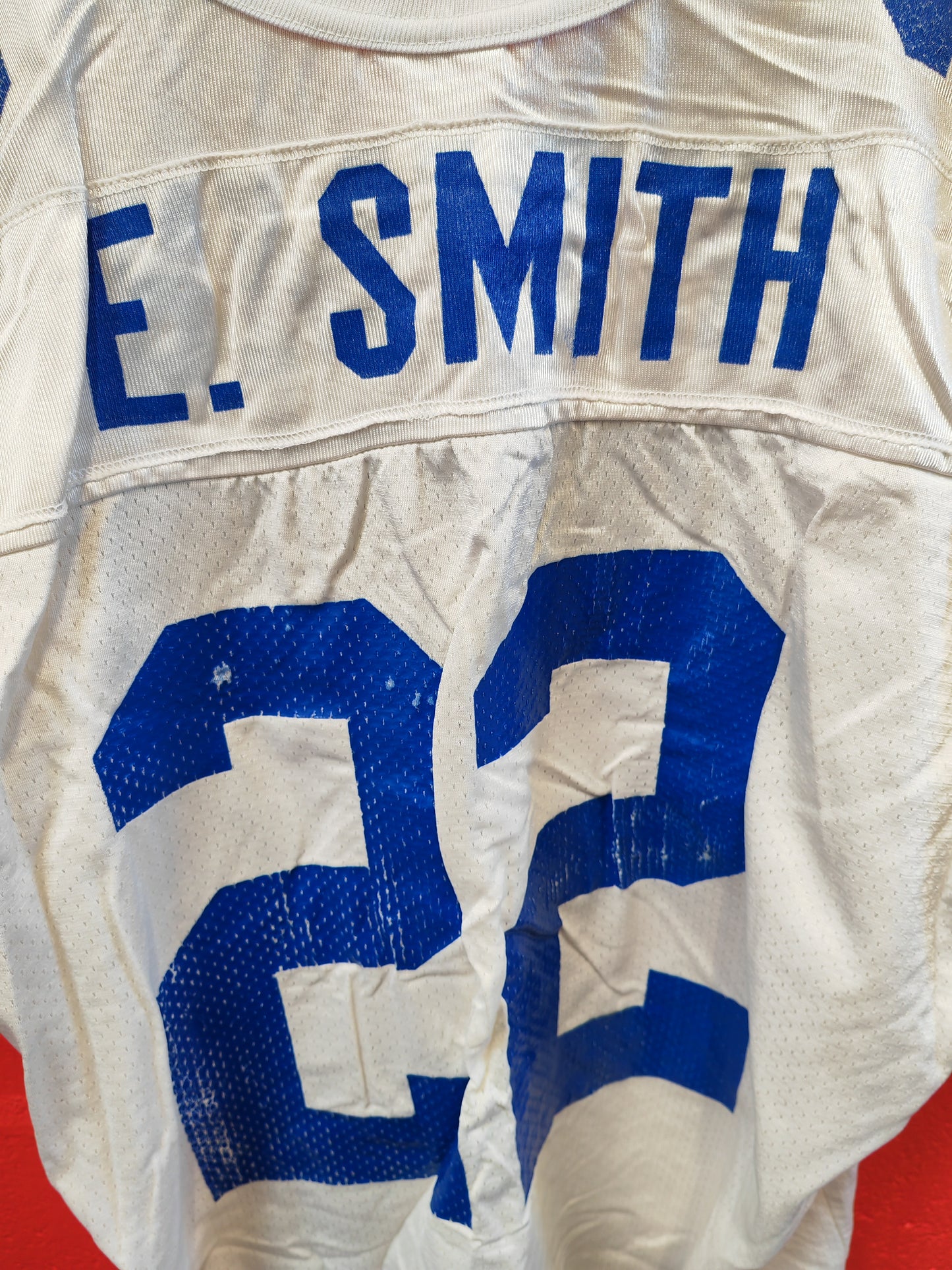 Wilson Dallas Cowboys NFL Jersey, #22 E.Smith, White, Size XL