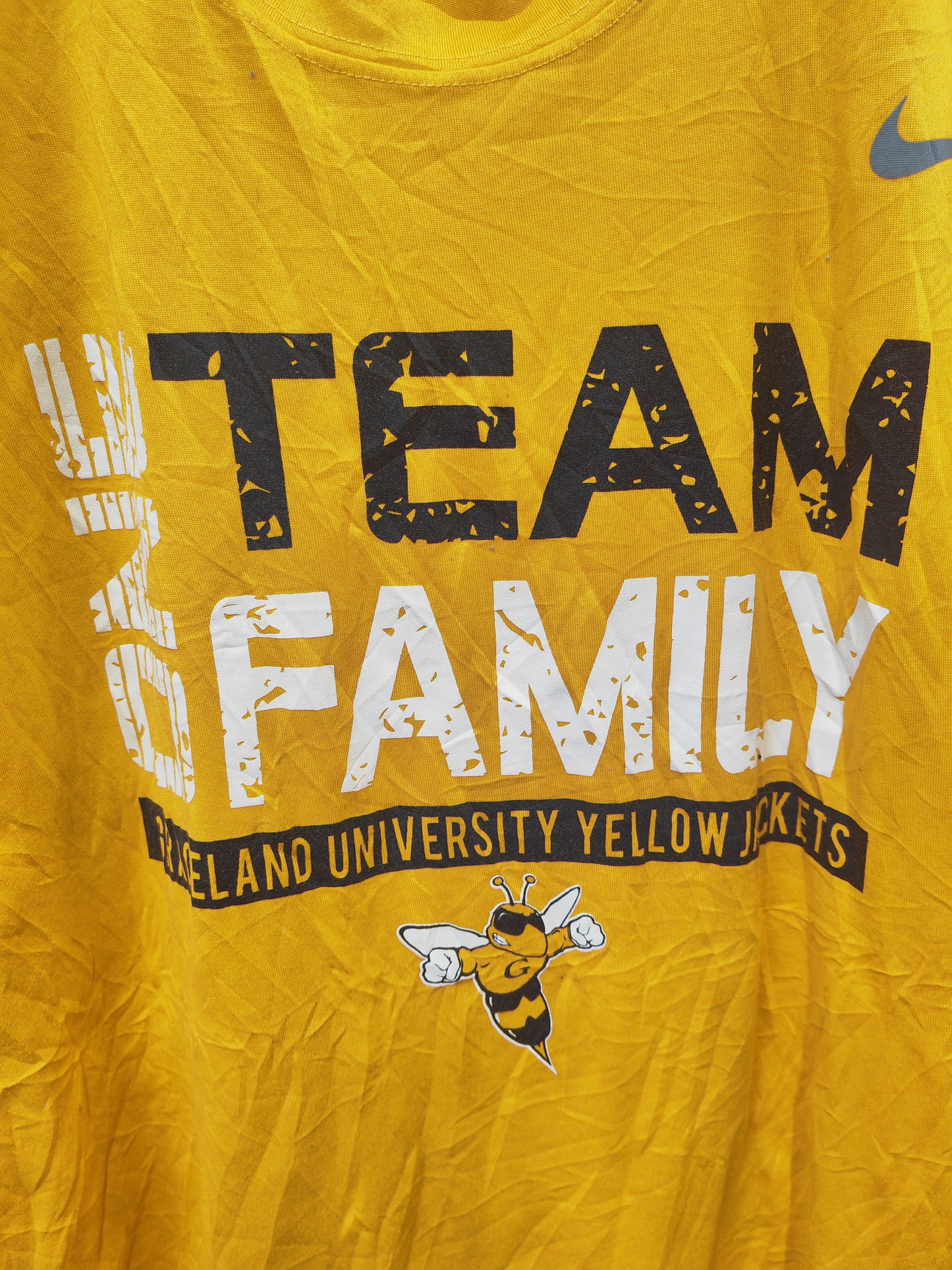 Nike Dri-fit Graceland University Yellow Jackets T Shirt, Yellow, Size XXL
