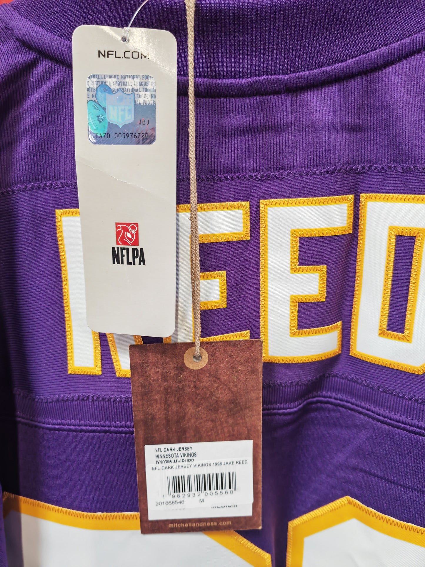 Mitchell & Ness Minnesota Vikings 1998 NFL Jersey, #86 Reed, Size Medium