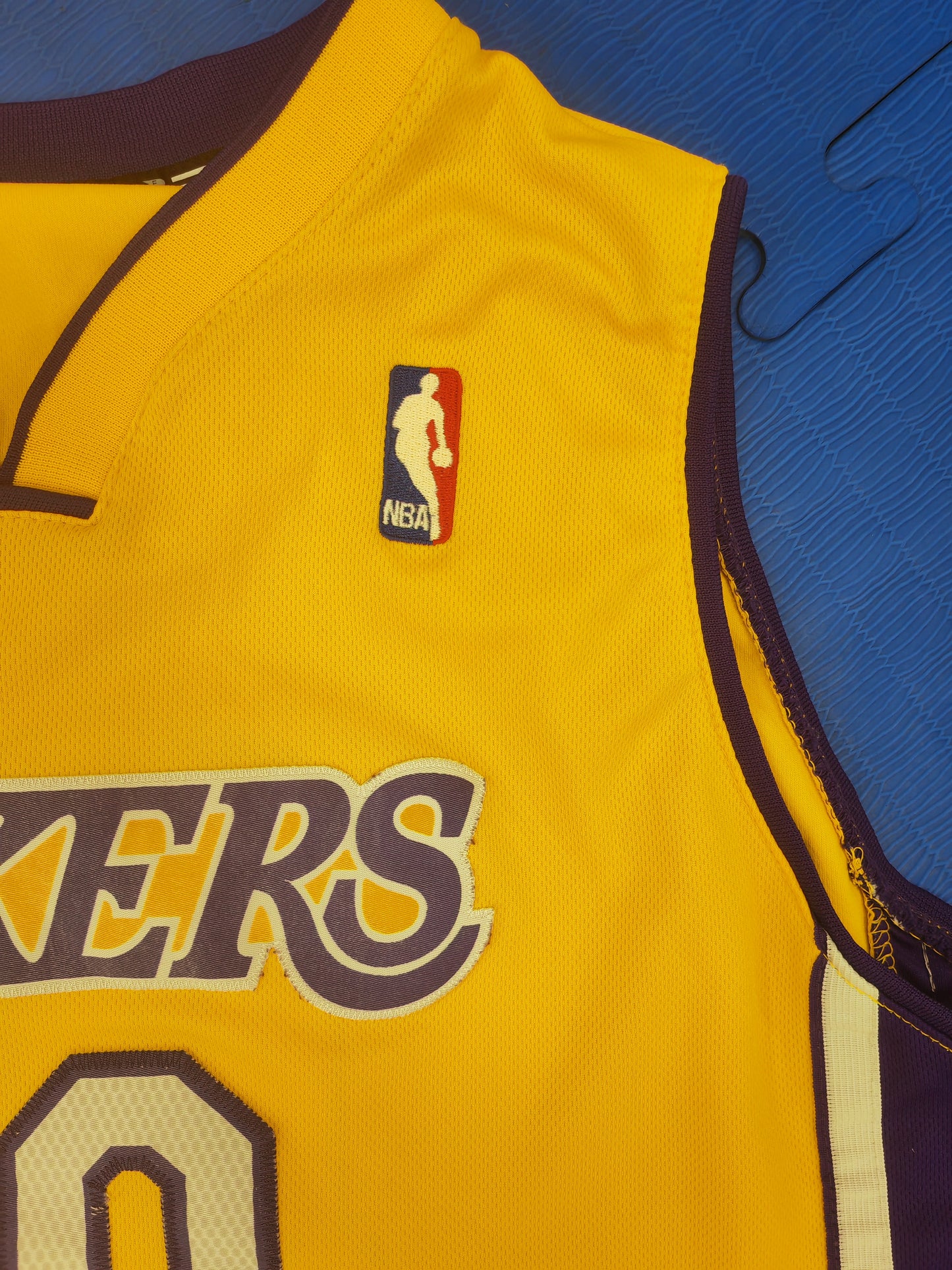 Youth Adidas Los Angeles Lakers NBA Jersey, #10 Nash, Yellow, Size YXL