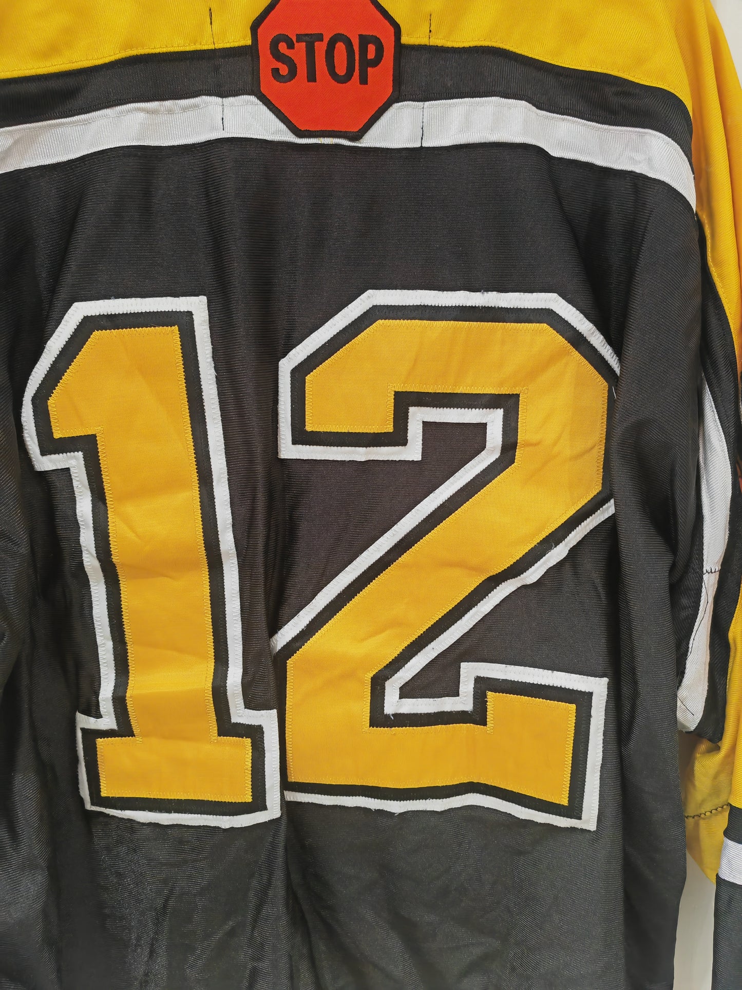 Gemini Burnsville High School Blaze Hockey Jersey, #12, Black, Size Large