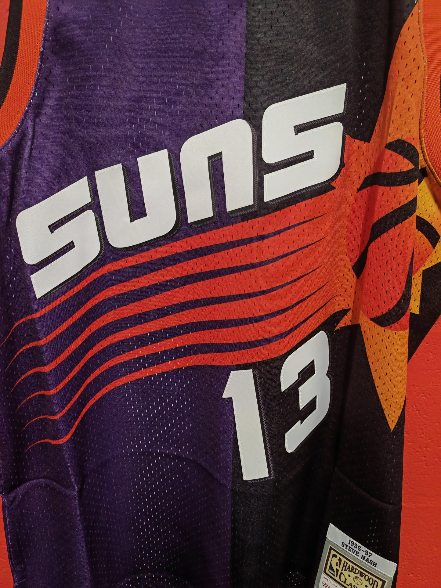 Mitchell & Ness Phoenix Suns 1996/97 Split Jersey, #13 Nash, Purple/Black, XL