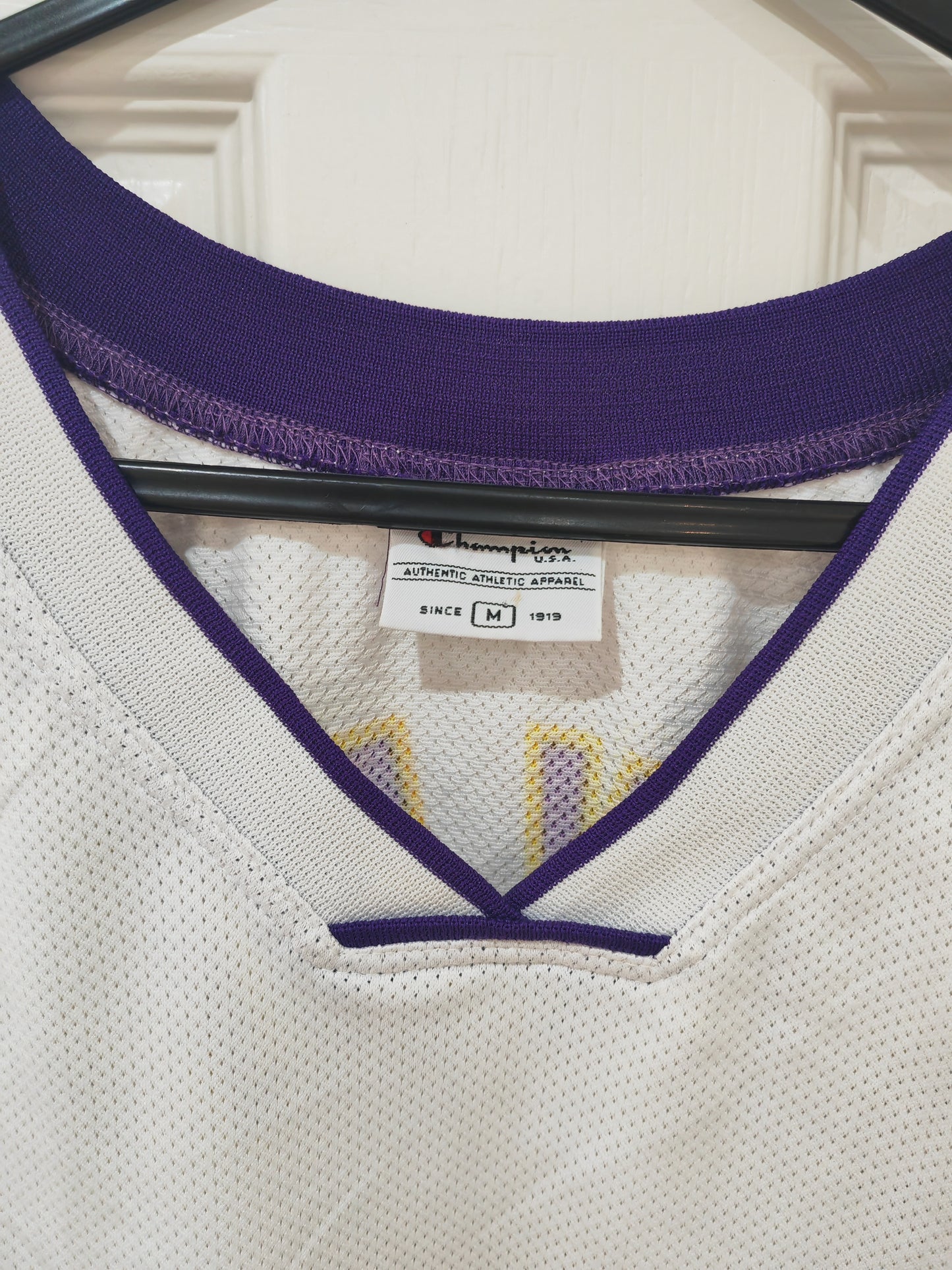 Champion Los Angeles Lakers NBA Jersey, #8 Bryant, White, Size Medium