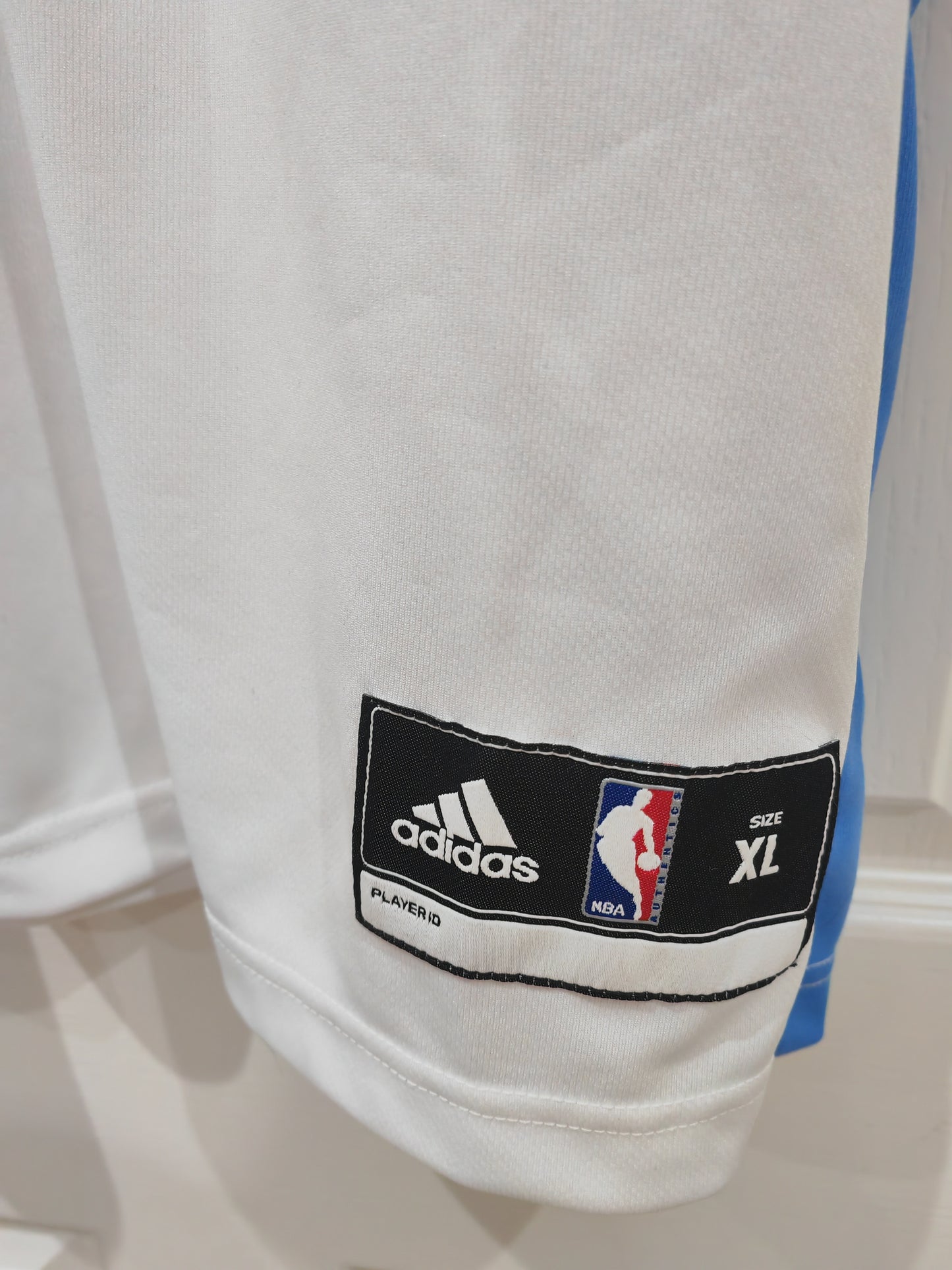 Adidas Denver Nuggets NBA Jersey, #1 Billups, White, Size XL