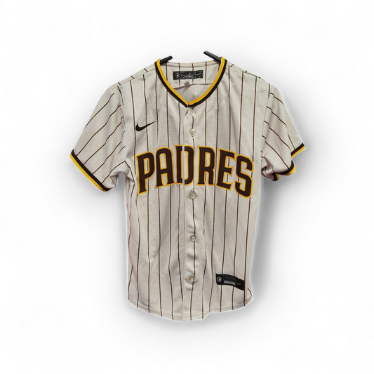 Youth Nike San Diego Padres MLB Baseball Jersey, #13 Machado, White, Youth Small