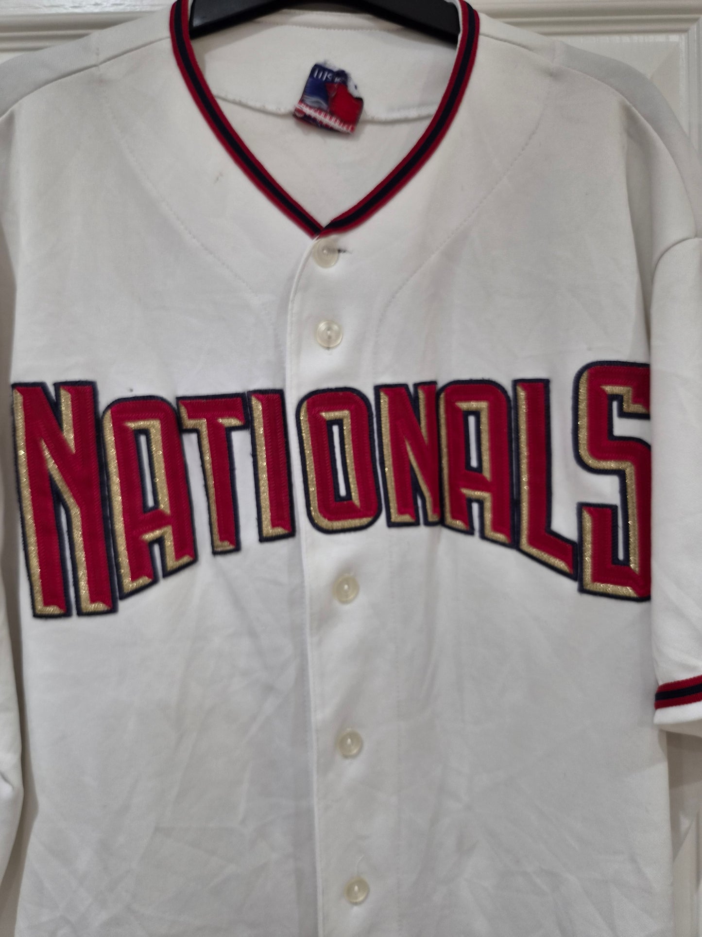 Majestic Washington Nationals MLB Jersey, White, Size XXL