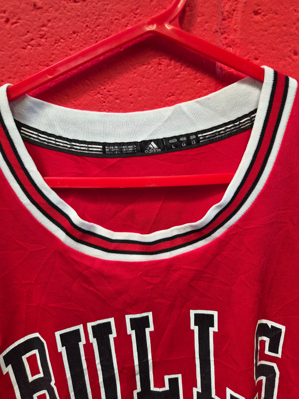 Adidas Chicago Bulls NBA Jersey. #5 Boozer, Red, Size Large