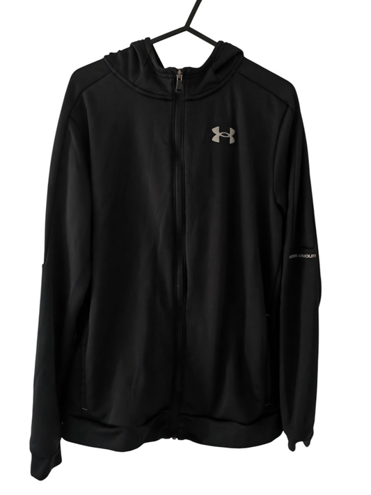 Youth Under Armour Full Zip Hoodie, Black, Size Youth XL
