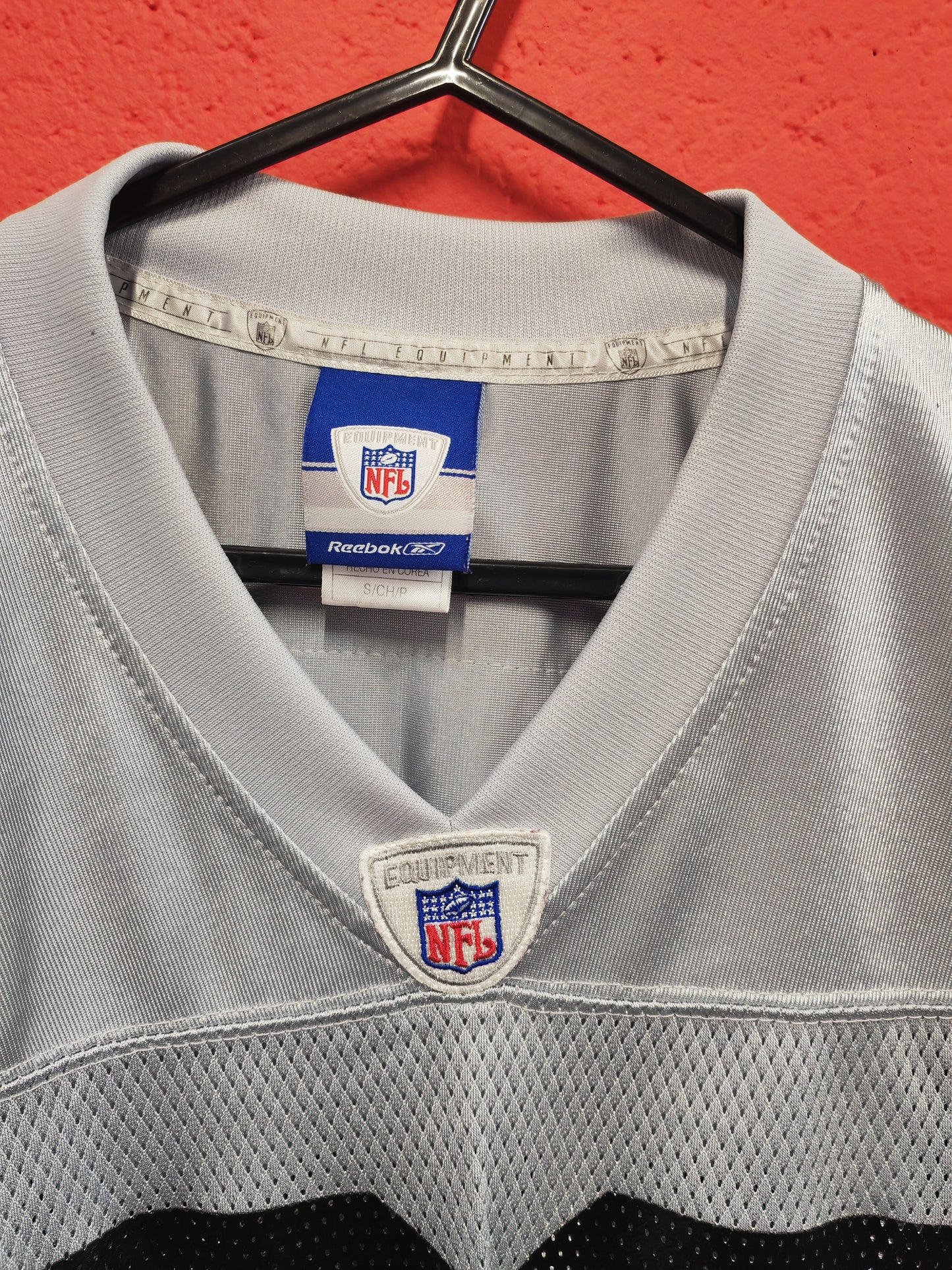 Reebok Oakland/Las Vegas Raiders NFL Jersey, #80 Rice, Grey, Size Small