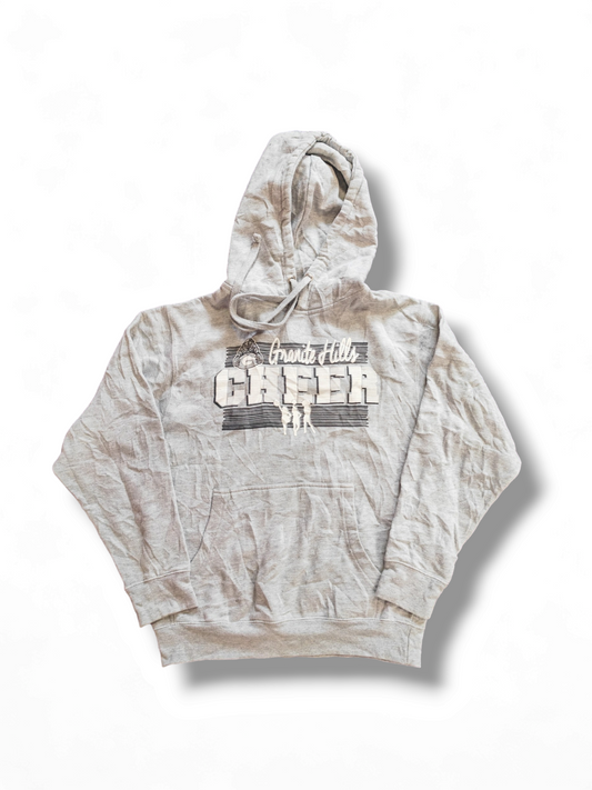 Granite Hills Cheer Pullover Hoodie, Grey, Size Small
