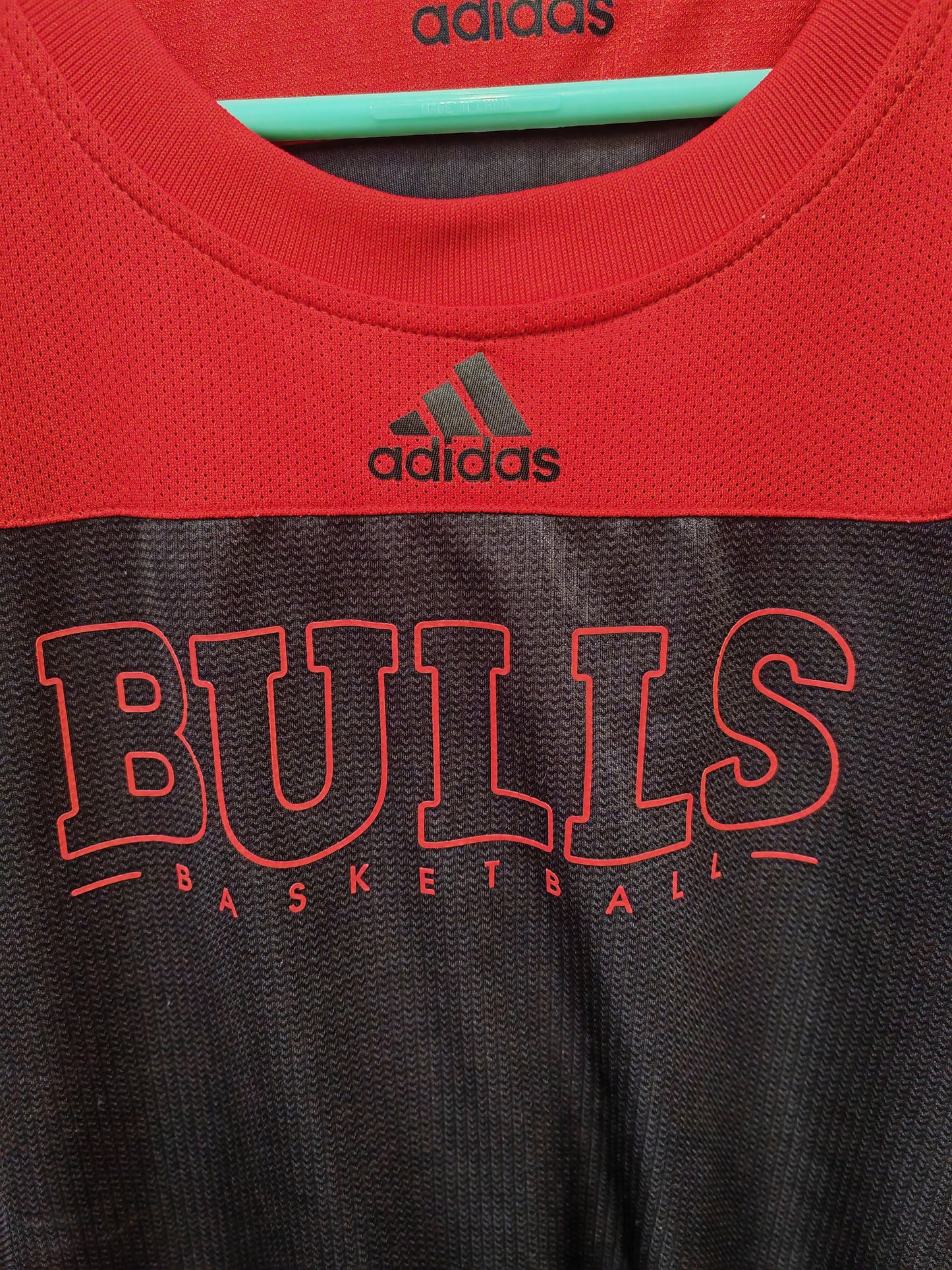 Adidas Chicago Bulls Reversible Training Jersey, Red/Black, Size L/XL