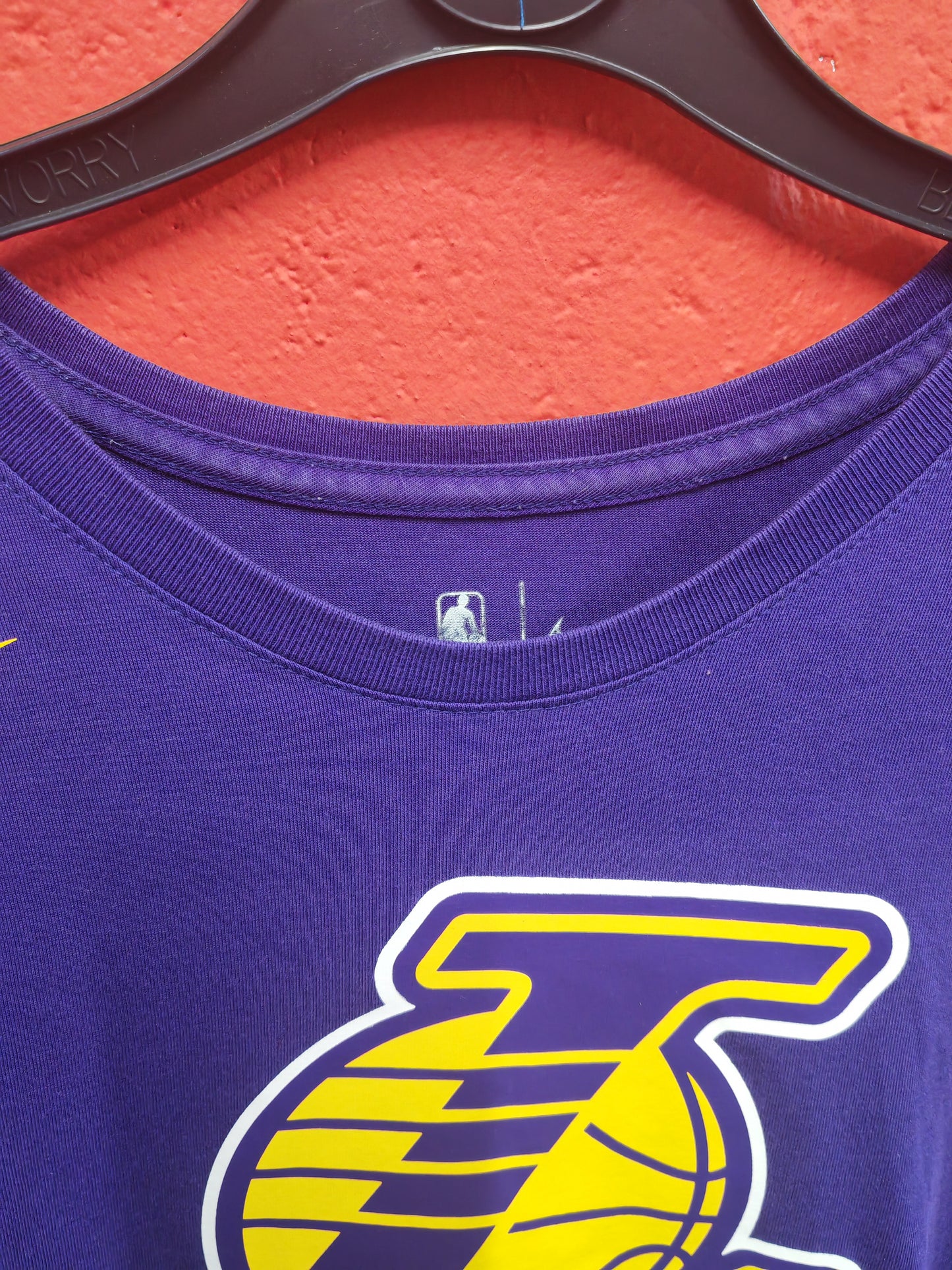 Nike Dri Fit Los Angeles Lakers NBA Long Sleeve T Shirt, Purple, Size Medium