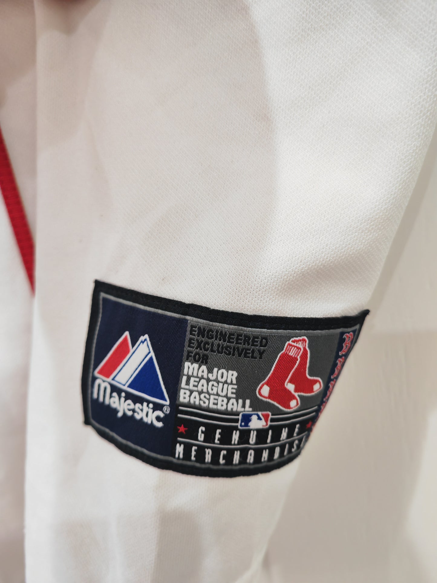 Majestic Boston Red Sox MLB Jersey, White, Size XL
