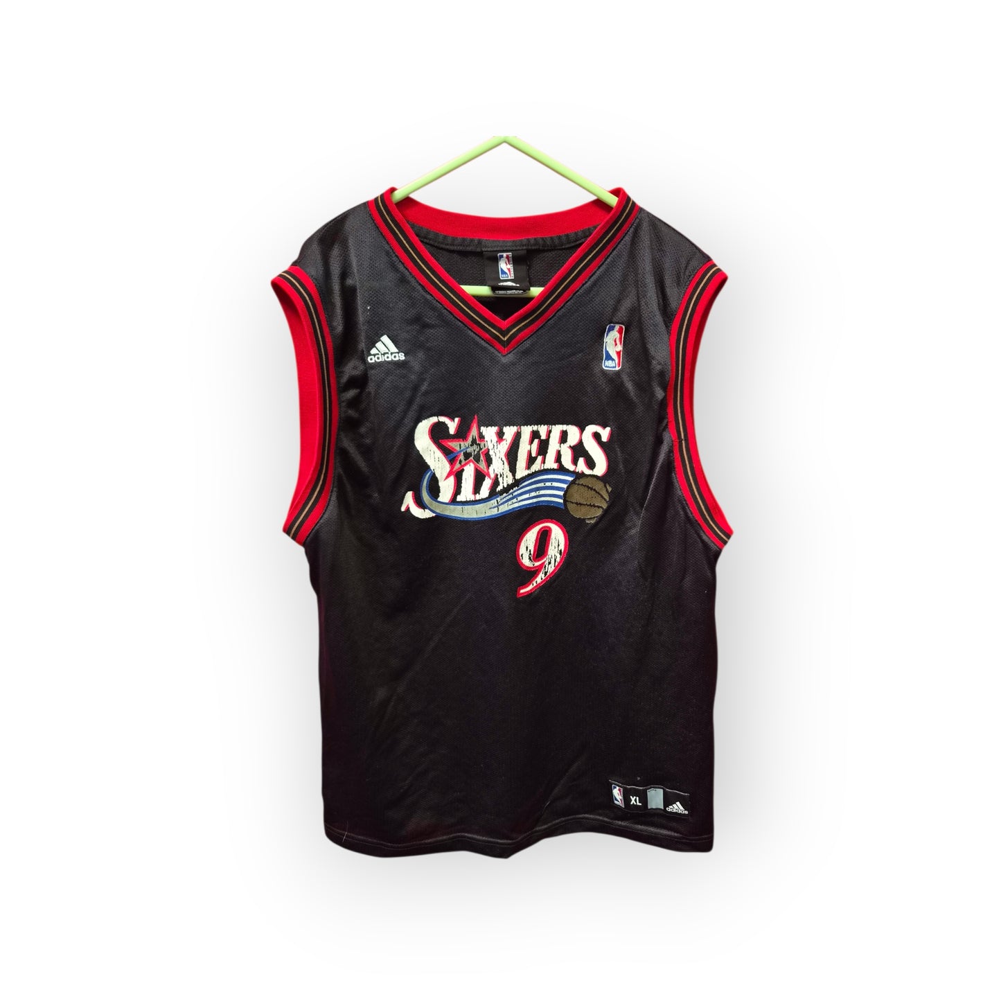 Youth Adidas Philadelphia 76ers NBA jersey, #9 Iguodala, Black, Size YXL