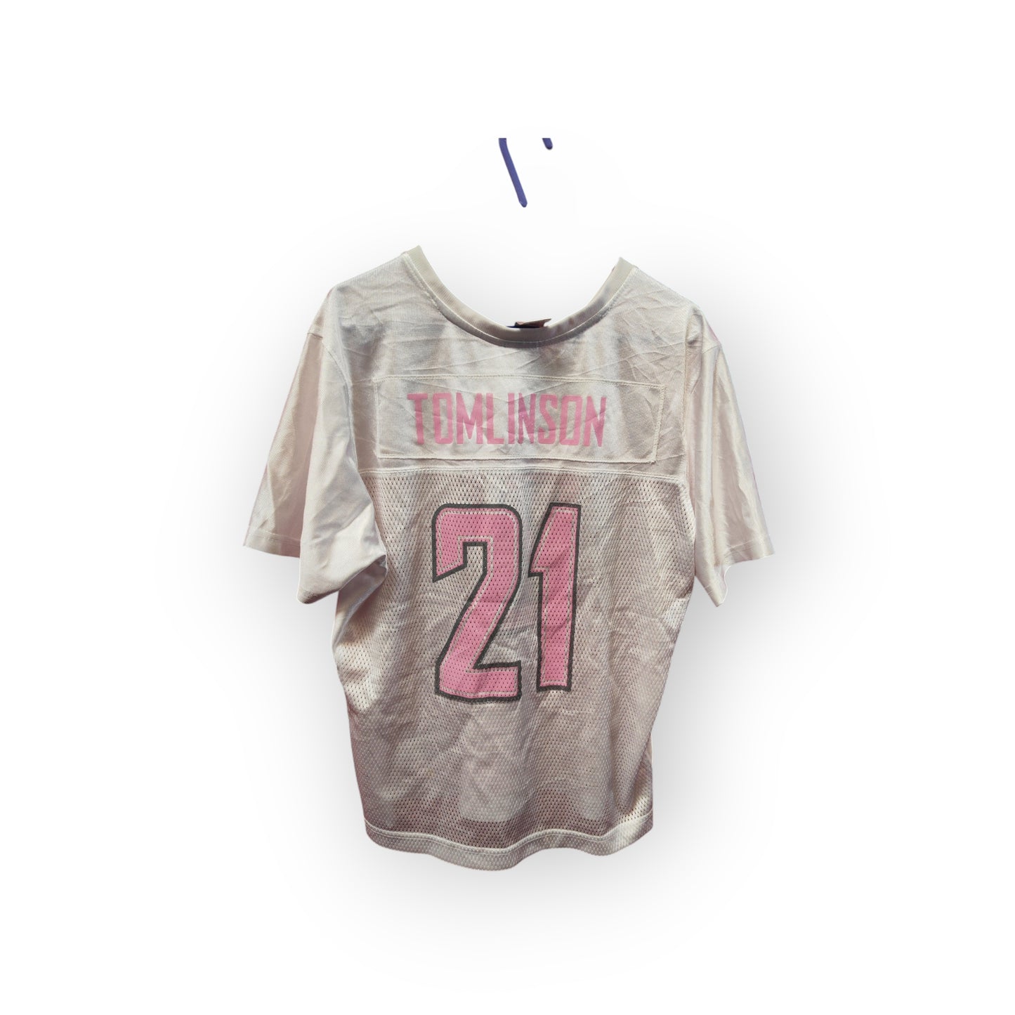 Women's San Diego/LA Chargers NFL Jersey, #21 Tomlinson, White, Size XL