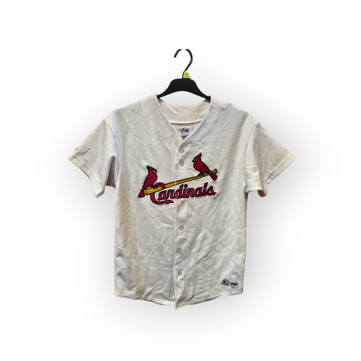 Majestic St Louis Cardinals MLB Jersey, White, Size Medium