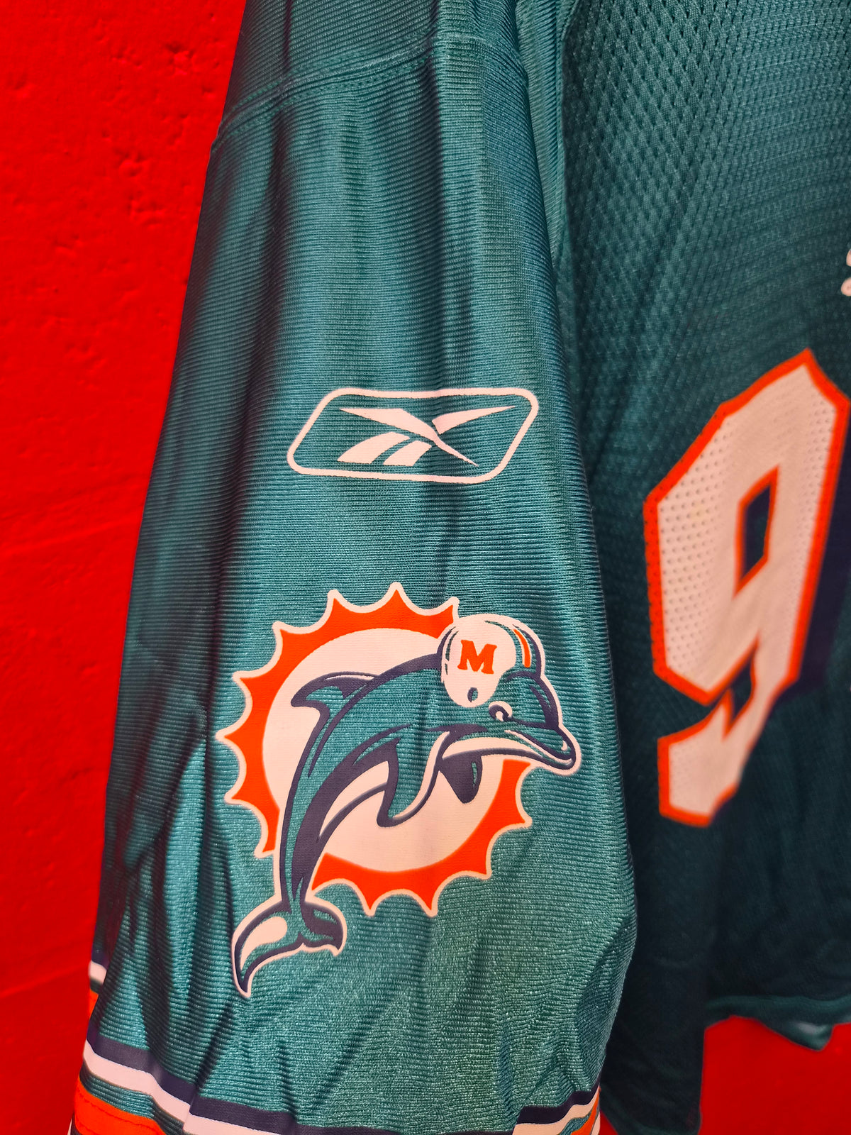 Reebok Miami Dolphins NFL Jersey, #99 Taylor, Aqua, Size XXL