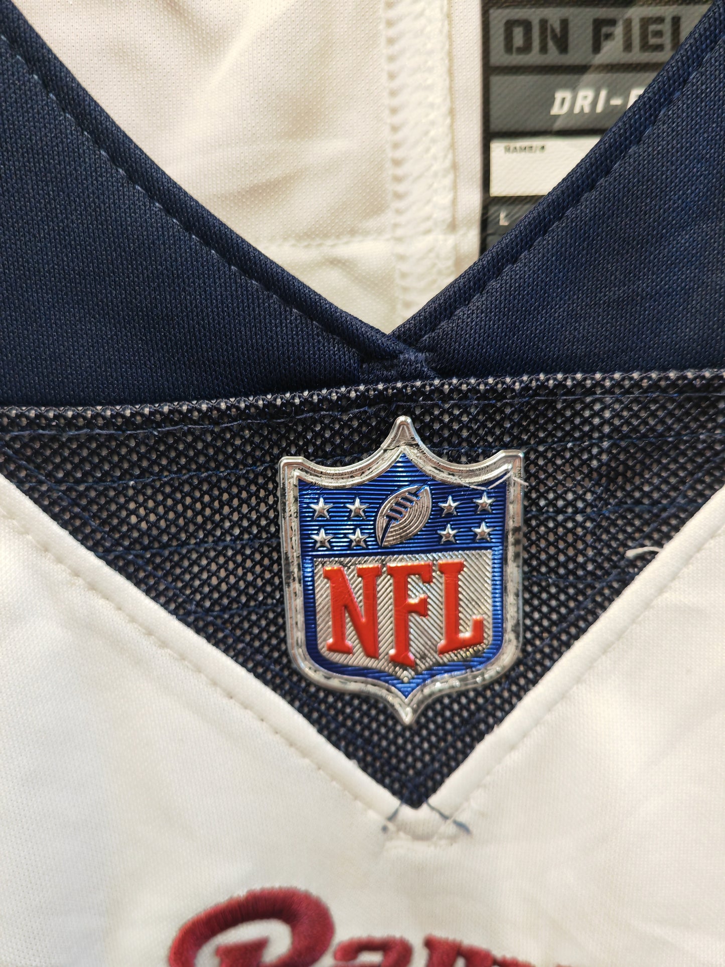 Nike Los Angeles Rams NFL Vapor Jersey, #16 Goff, White, Size Large