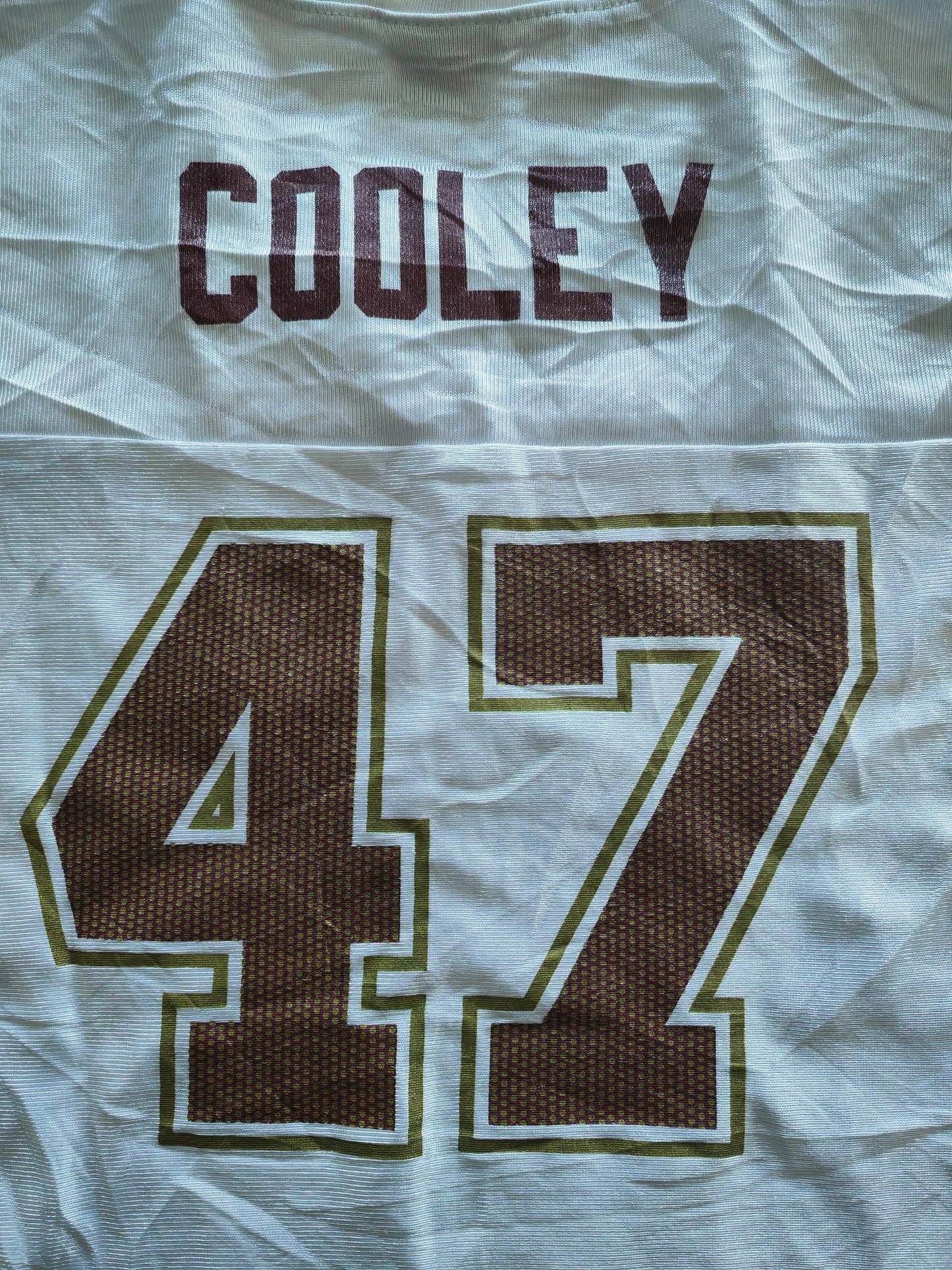 Women's NFL Washington Redskins/Commanders Jersey, #47 Cooley, White, Size Large