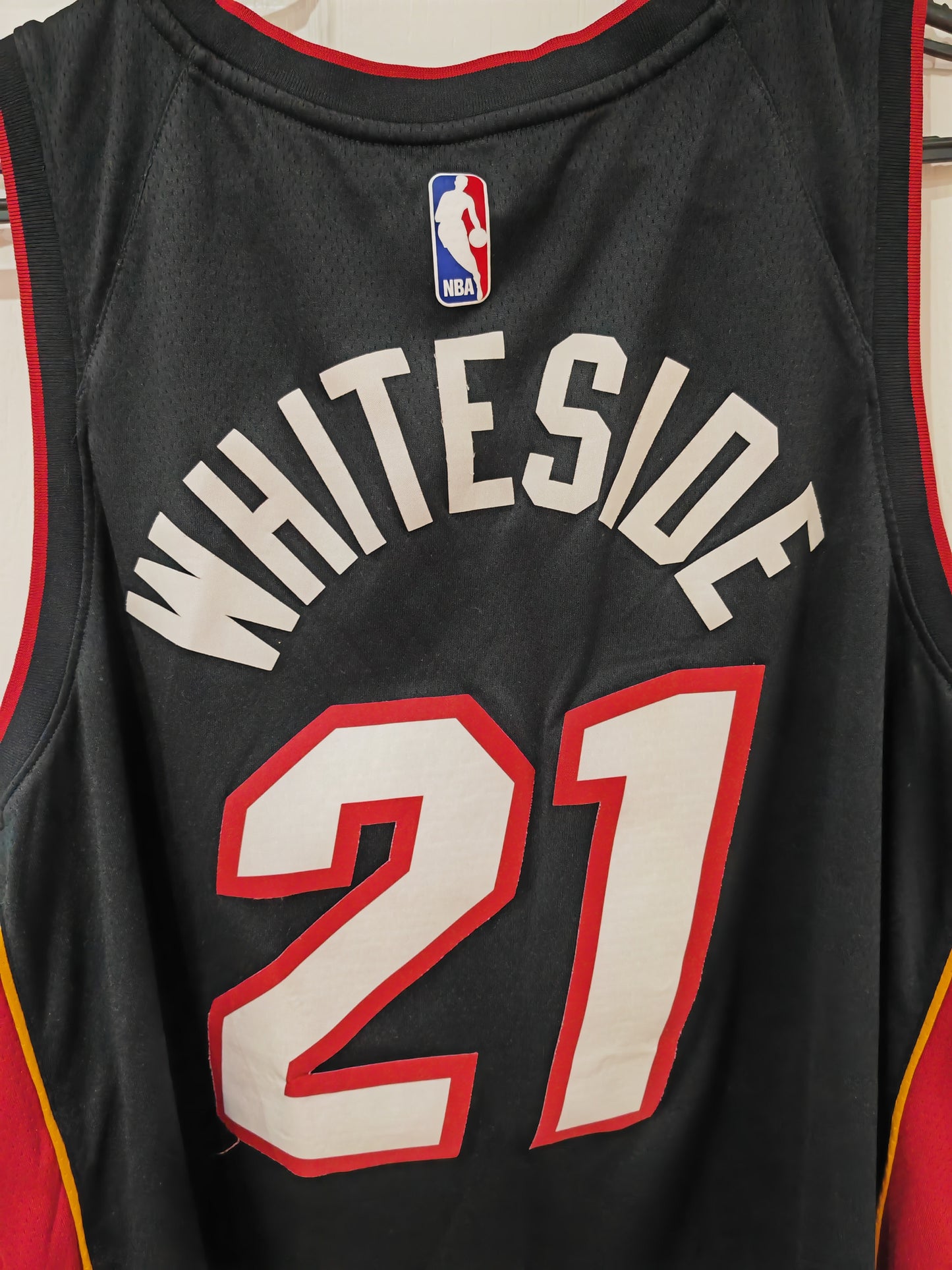 Nike Miami Heat NBA Jersey, #21 Whiteside, Black, Size XL