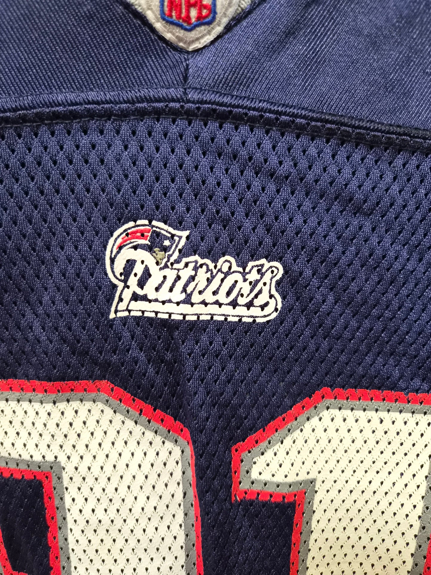 Youth Reebok New England Patriots NFL Jersey, #81 Moss, Navy Blue, Size YL