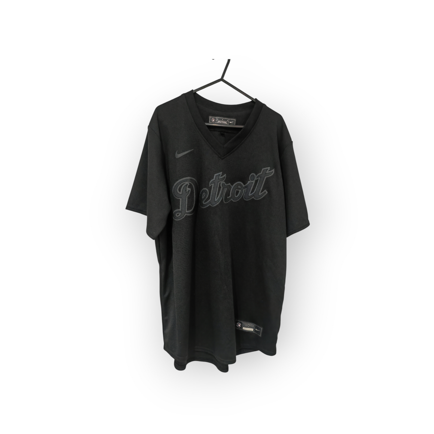 Nike Detroit Tigers MLB Pitch Black Jersey, Black, Size Medium