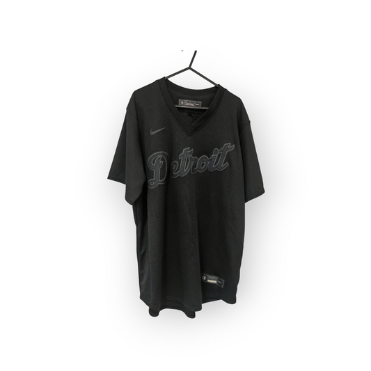 Nike Detroit Tigers MLB Pitch Black Jersey, Black, Size Medium