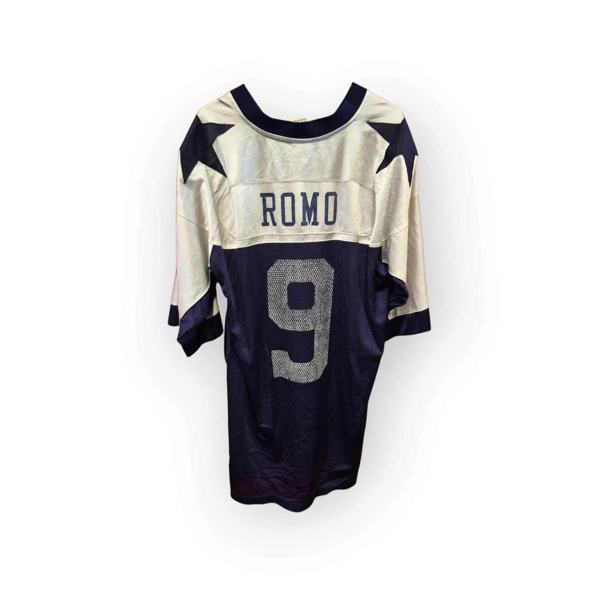 Reebok Dallas Cowboys NFL Jersey, #9 Romo, Navy, Size Large