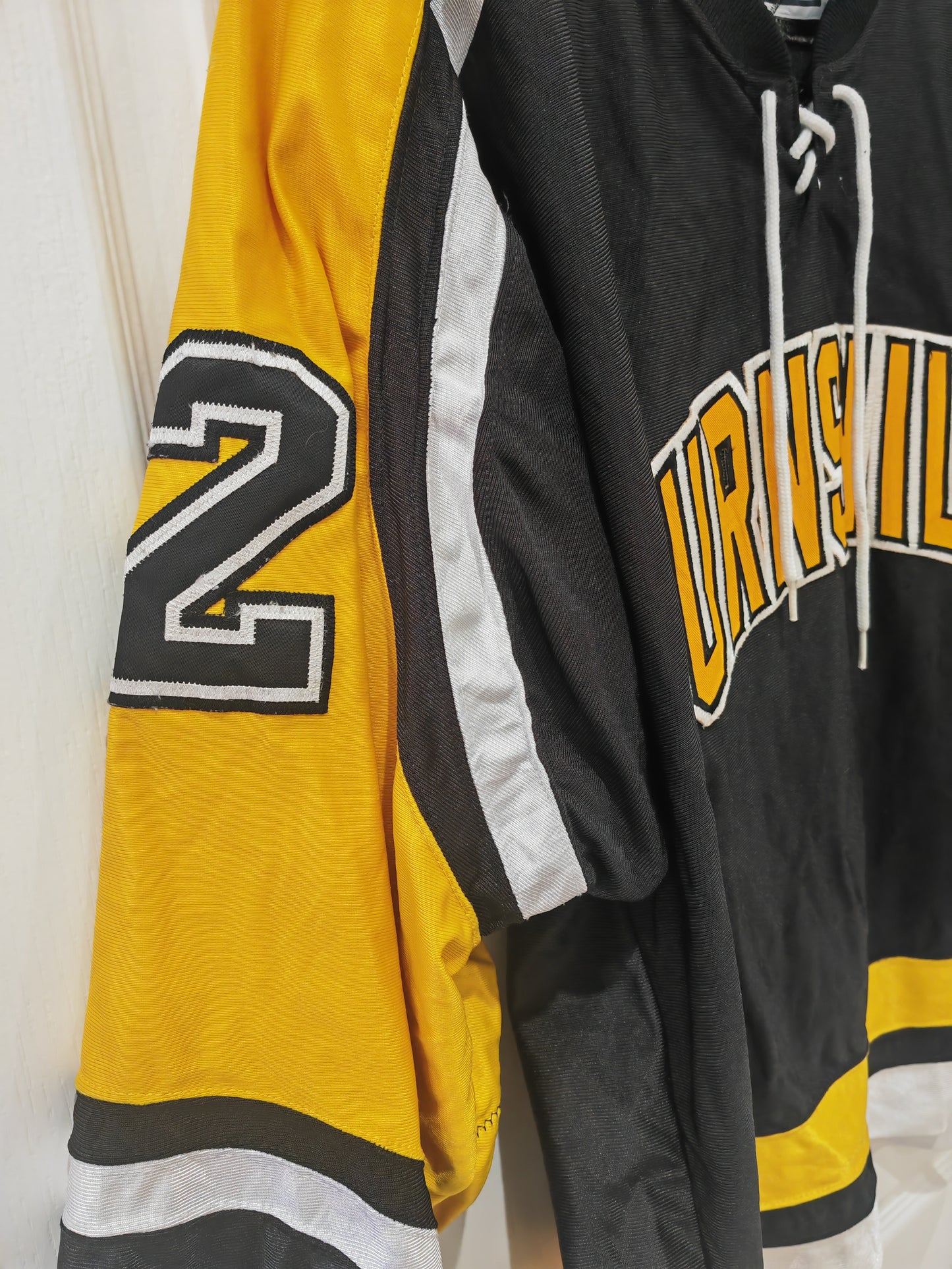 Gemini Burnsville High School Blaze Hockey Jersey, #12, Black, Size Large