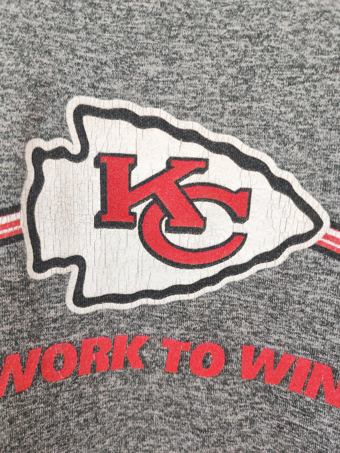 Nike Kansas City Chiefs Player Issue/Worn Long Sleeve Training Shirt, Grey, Large