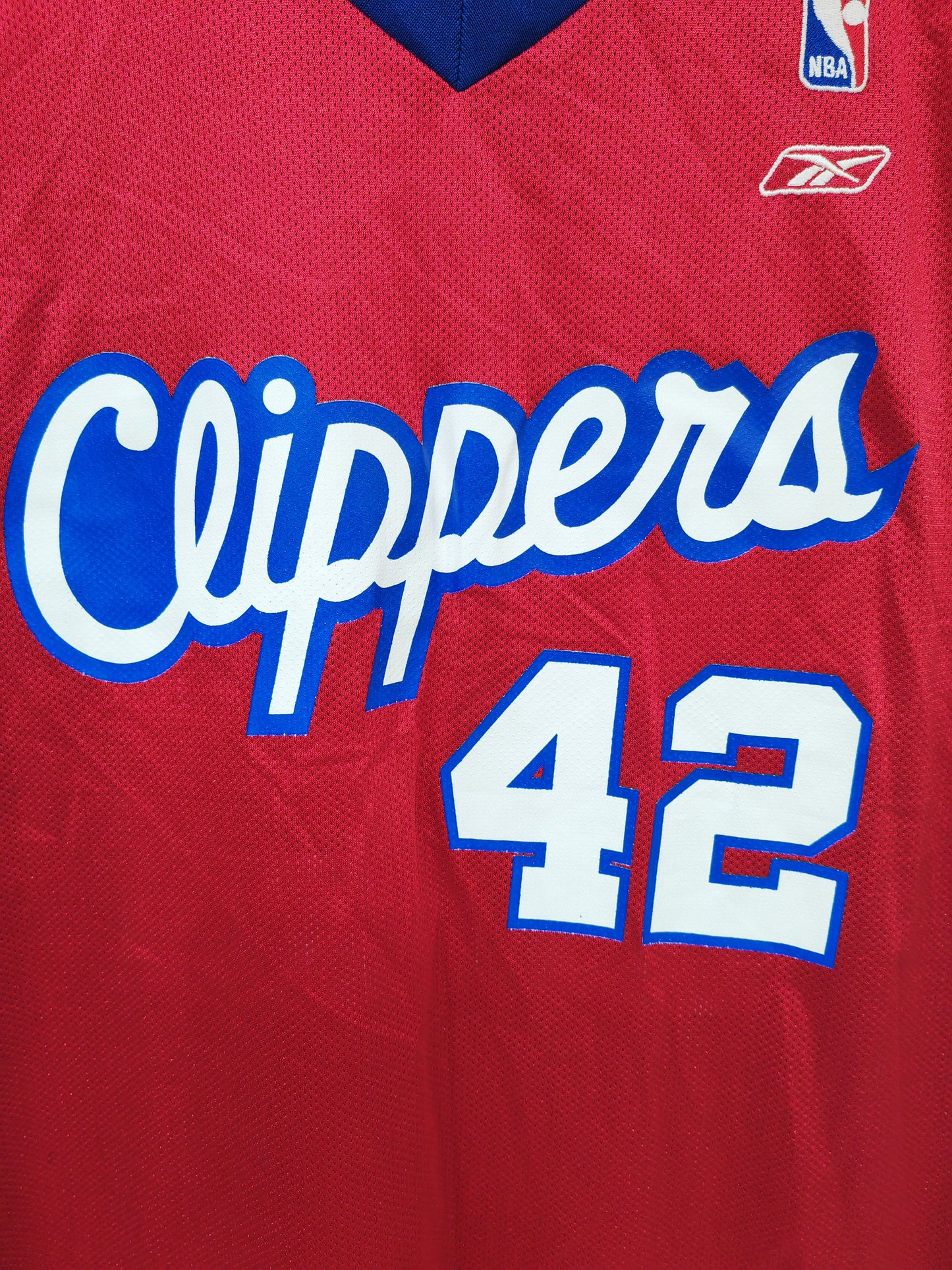 Reebok Los Angeles Clippers NBA Jersey, #42 Brand, Red, Size Medium