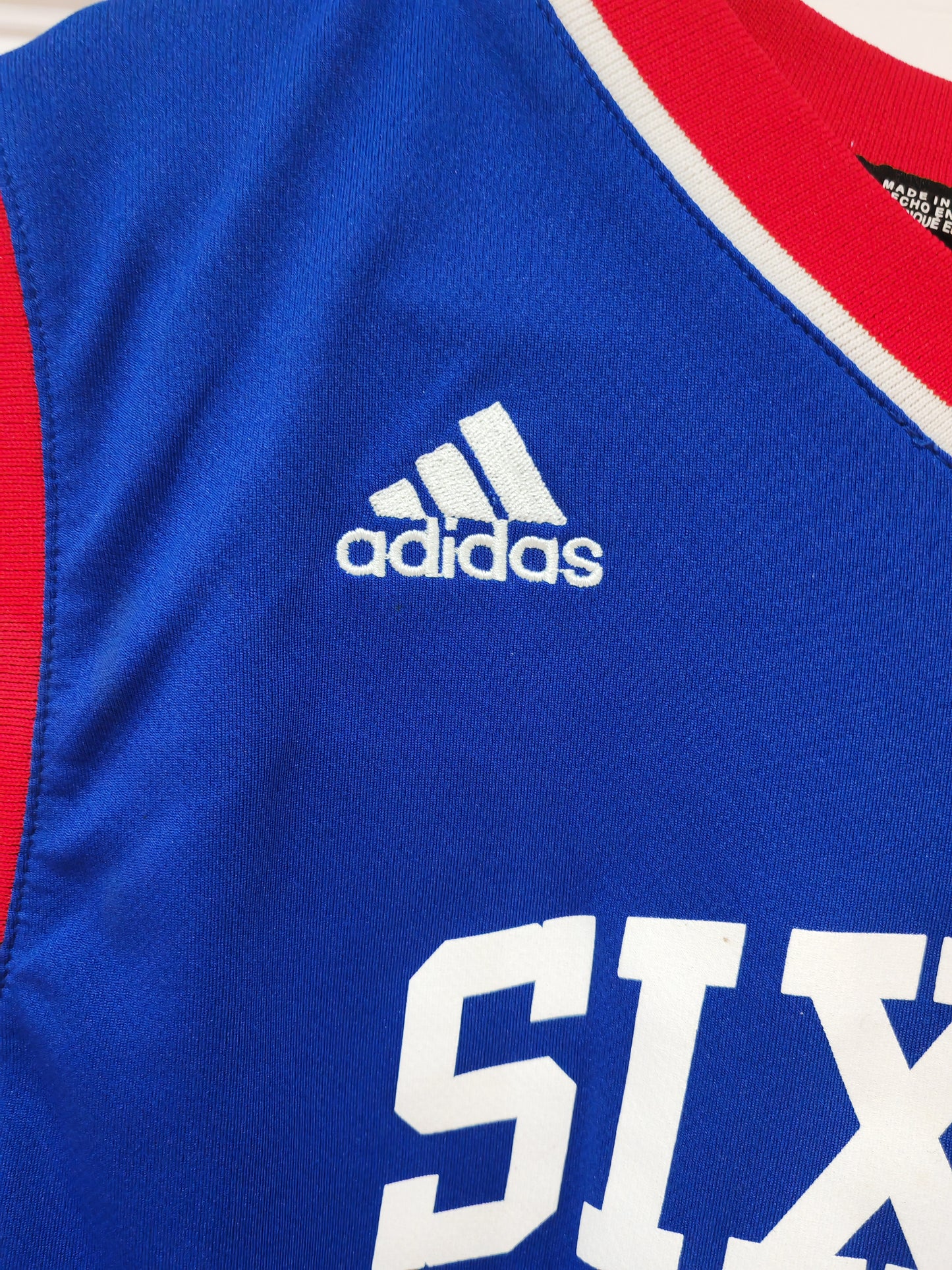 Youth Adidas Philadelphia 76ers NBA Jersey, #21 Embiid, Blue, Size Youth Large