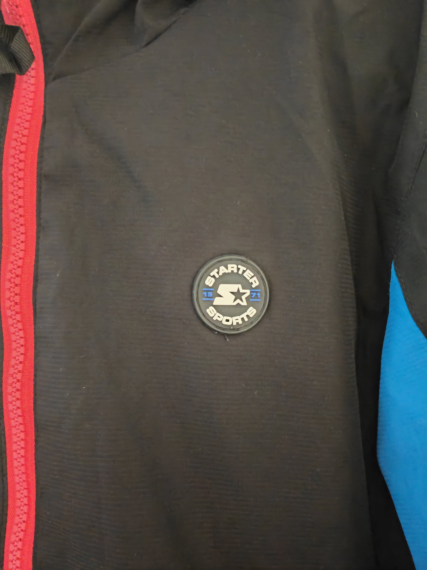 Youth Starter Full Zip Water Resistant Hooded Jacket, Black, Size Youth M 11-12