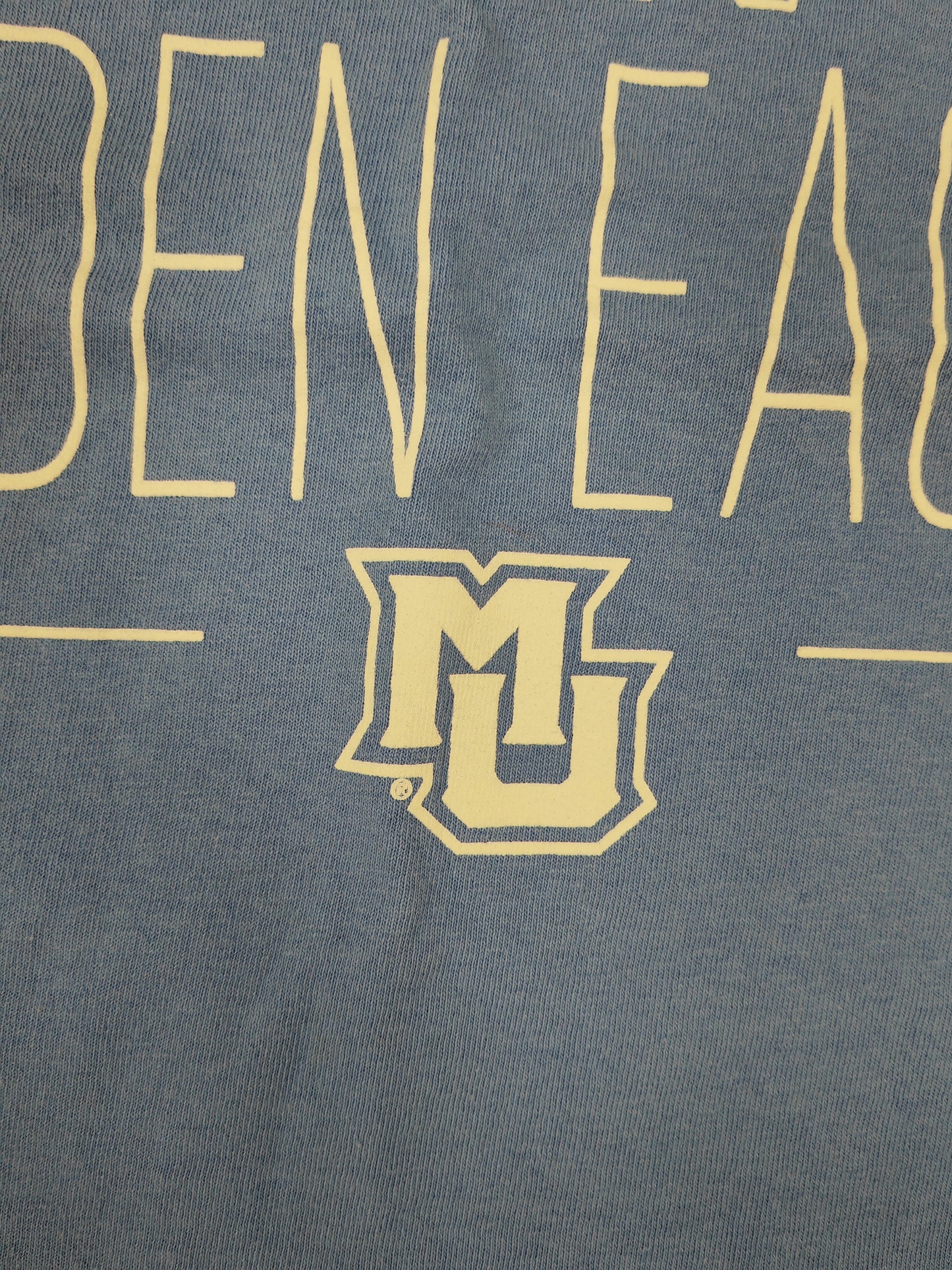 Champion Marquette Golden Eagles NCAA Short Sleeve T Shirt, Blue, Size Large