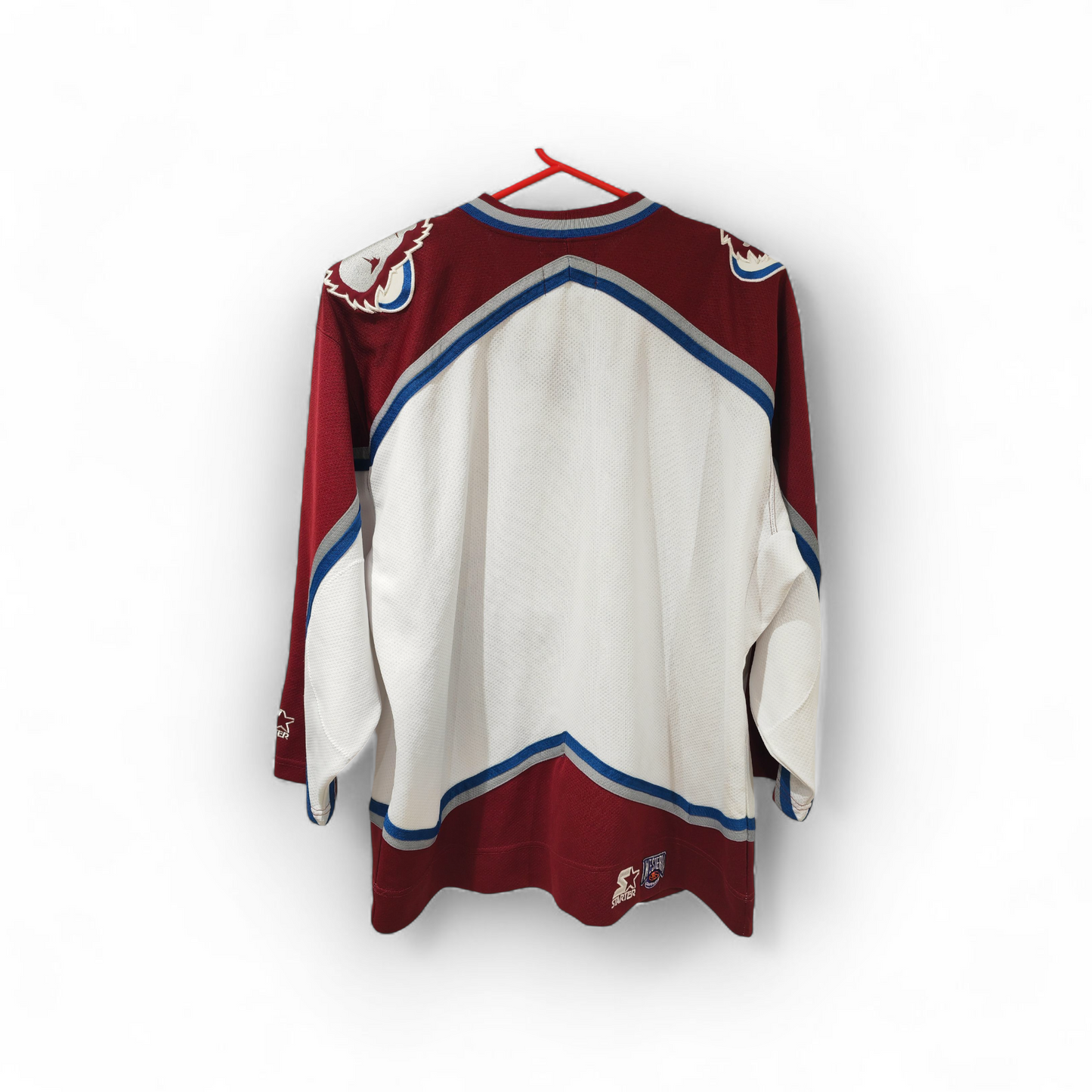 Starter Colorado Avalanche NHL Hockey Jersey, White, Size Medium