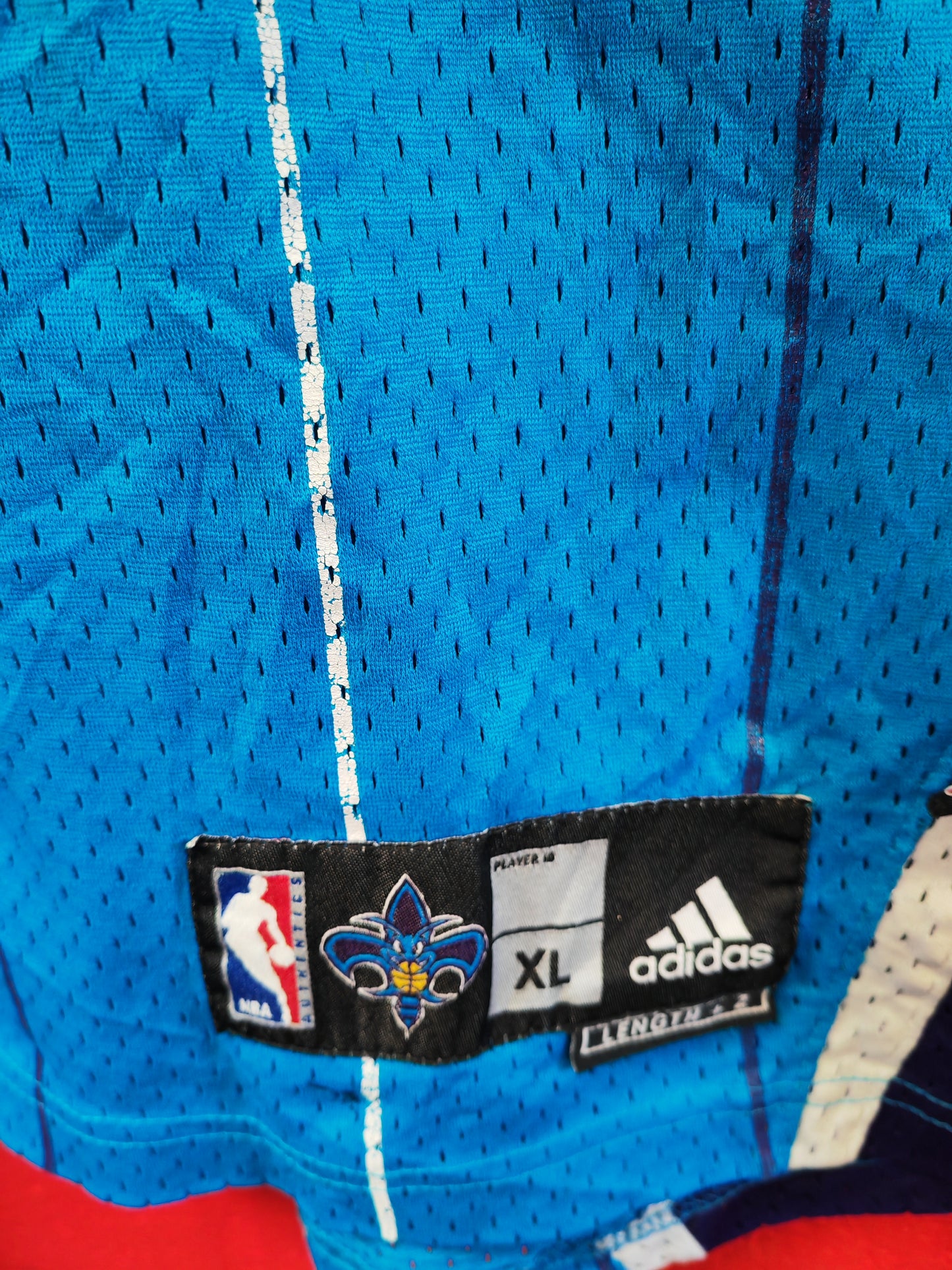 Adidas New Orleans Hornets NBA Jersey, #3 Paul, Blue, Size XL+2 Length