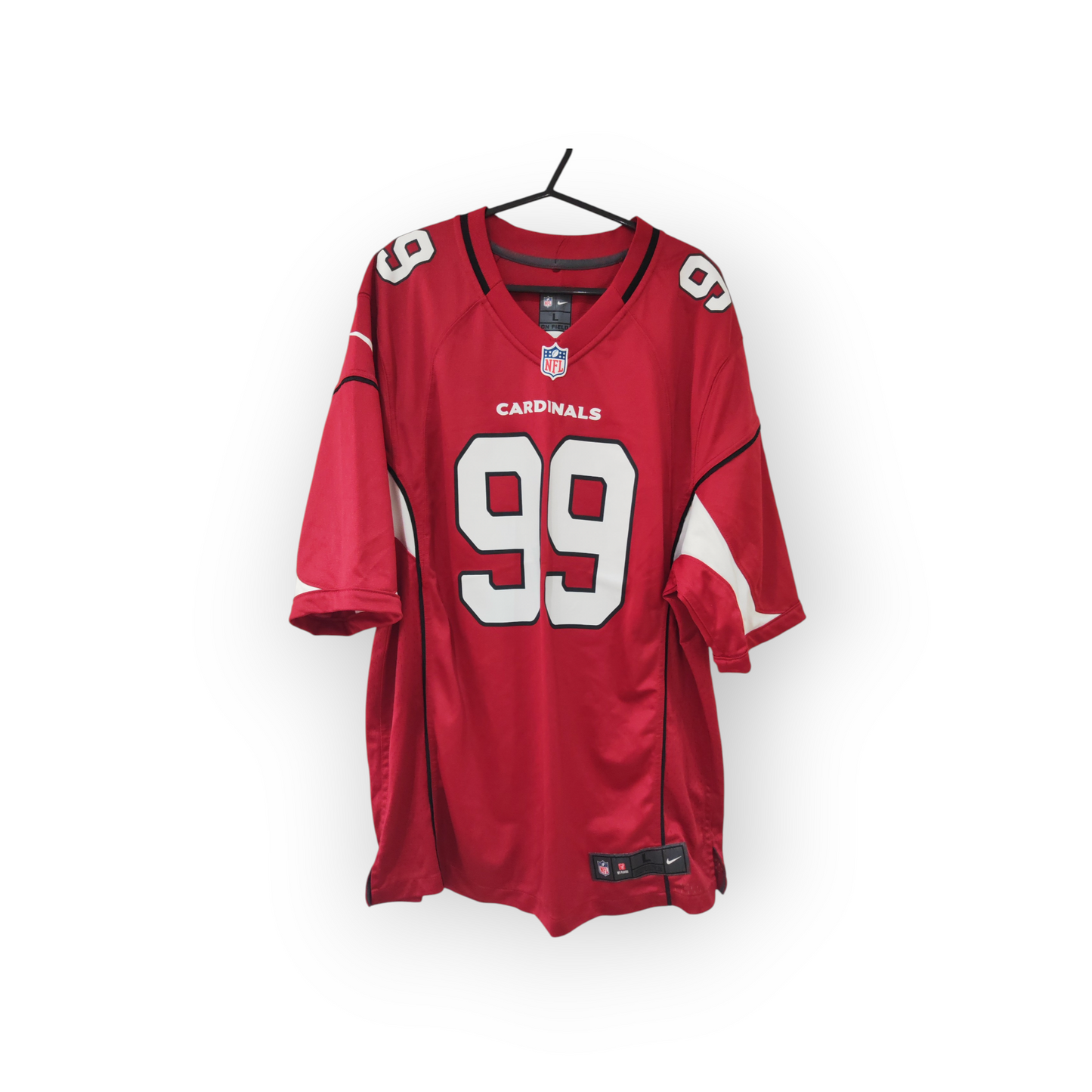 Nike Arizona Cardinals NFL Jersey, #99 Watt, Red, Size Large