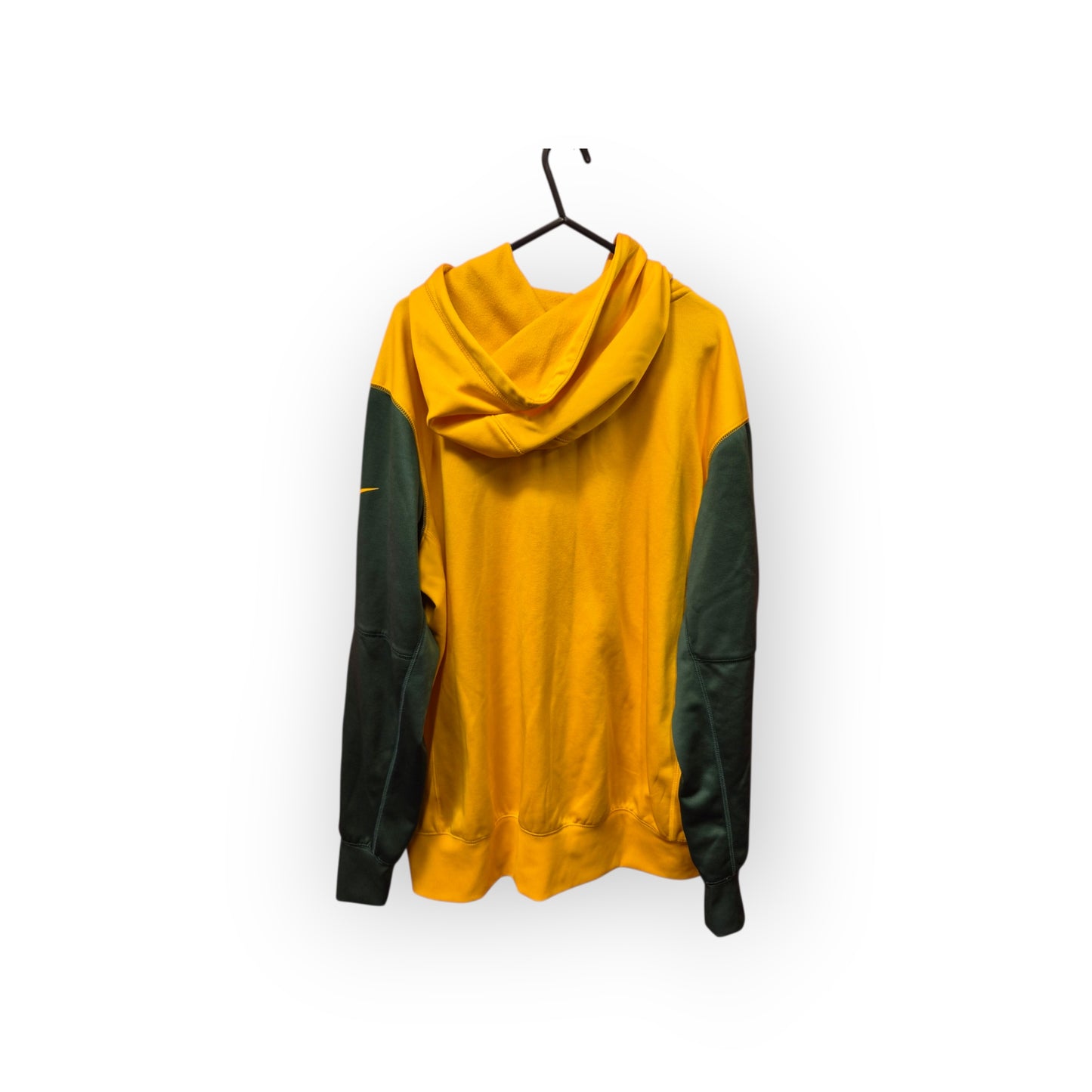 Nike Green Bay Packers Full Zip NFL Hoodie, Yellow/Green, Size Large