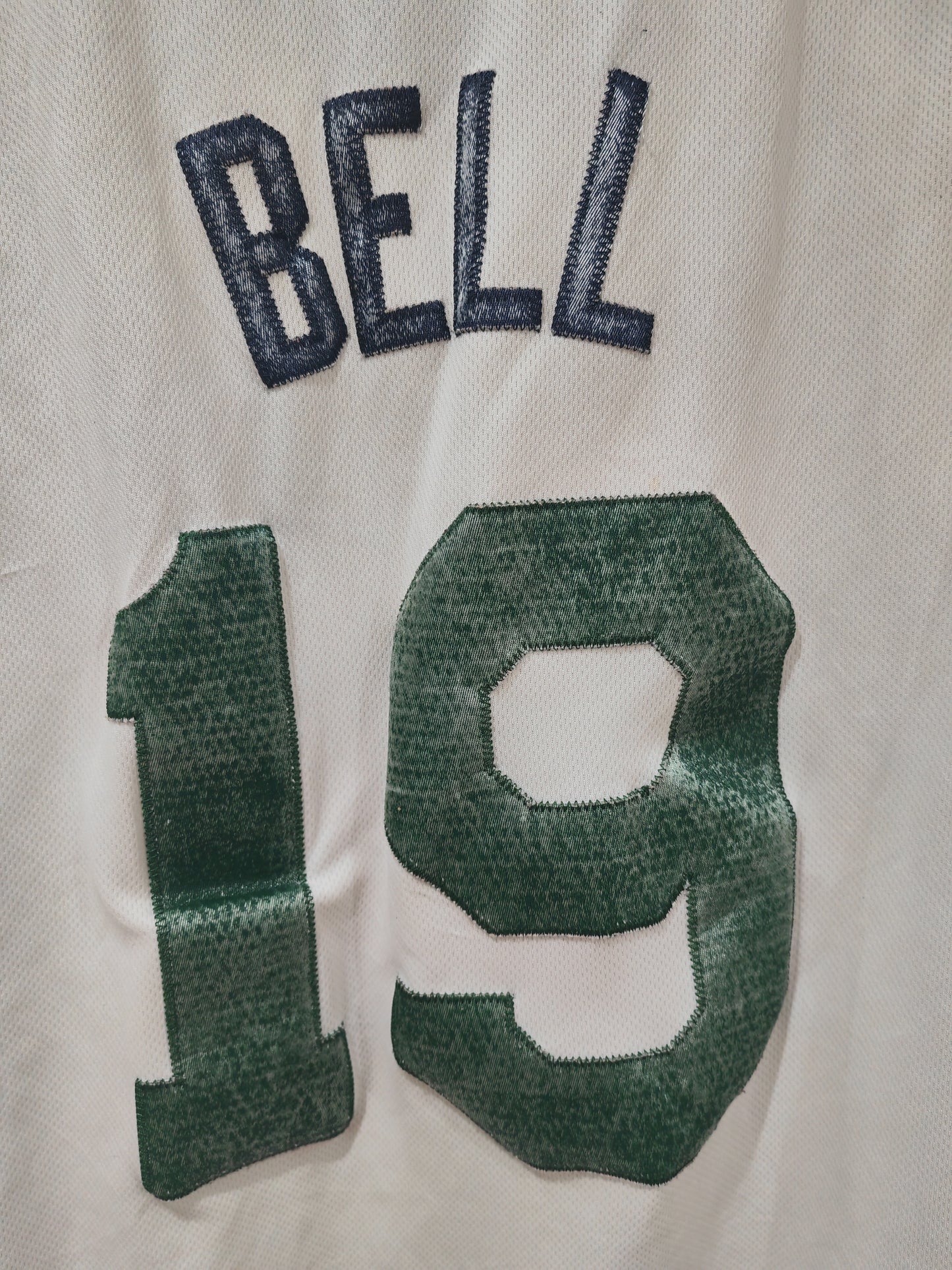 Adidas Utah Jazz NBA Basketball Jersey, #19 Bell, White, Size Medium