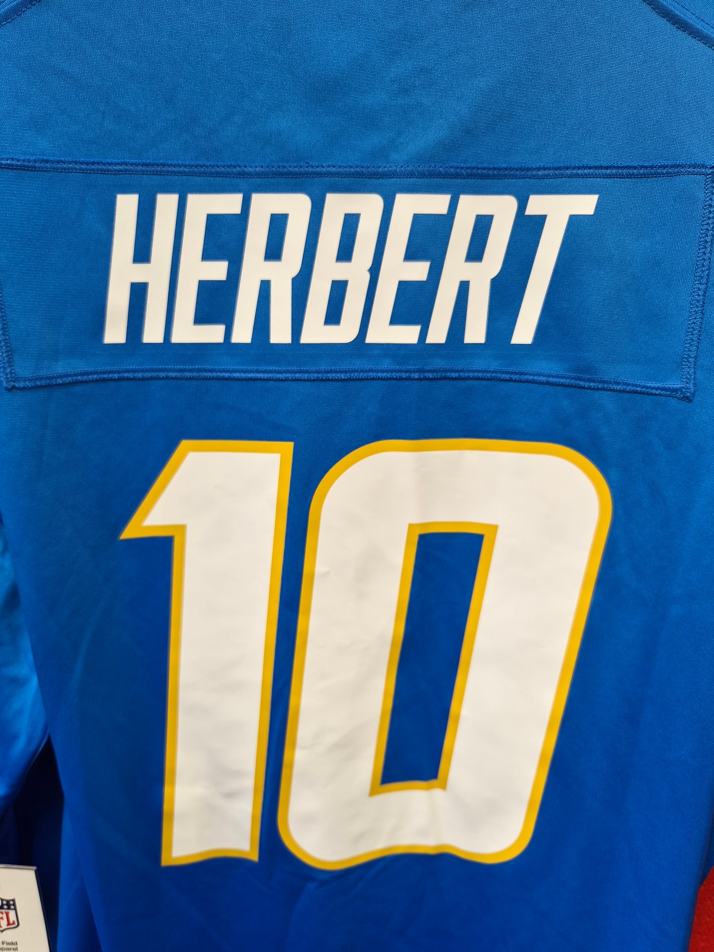 Nike Los Angeles Chargers NFL Jersey, #10 Herbert, Blue, Size XXL