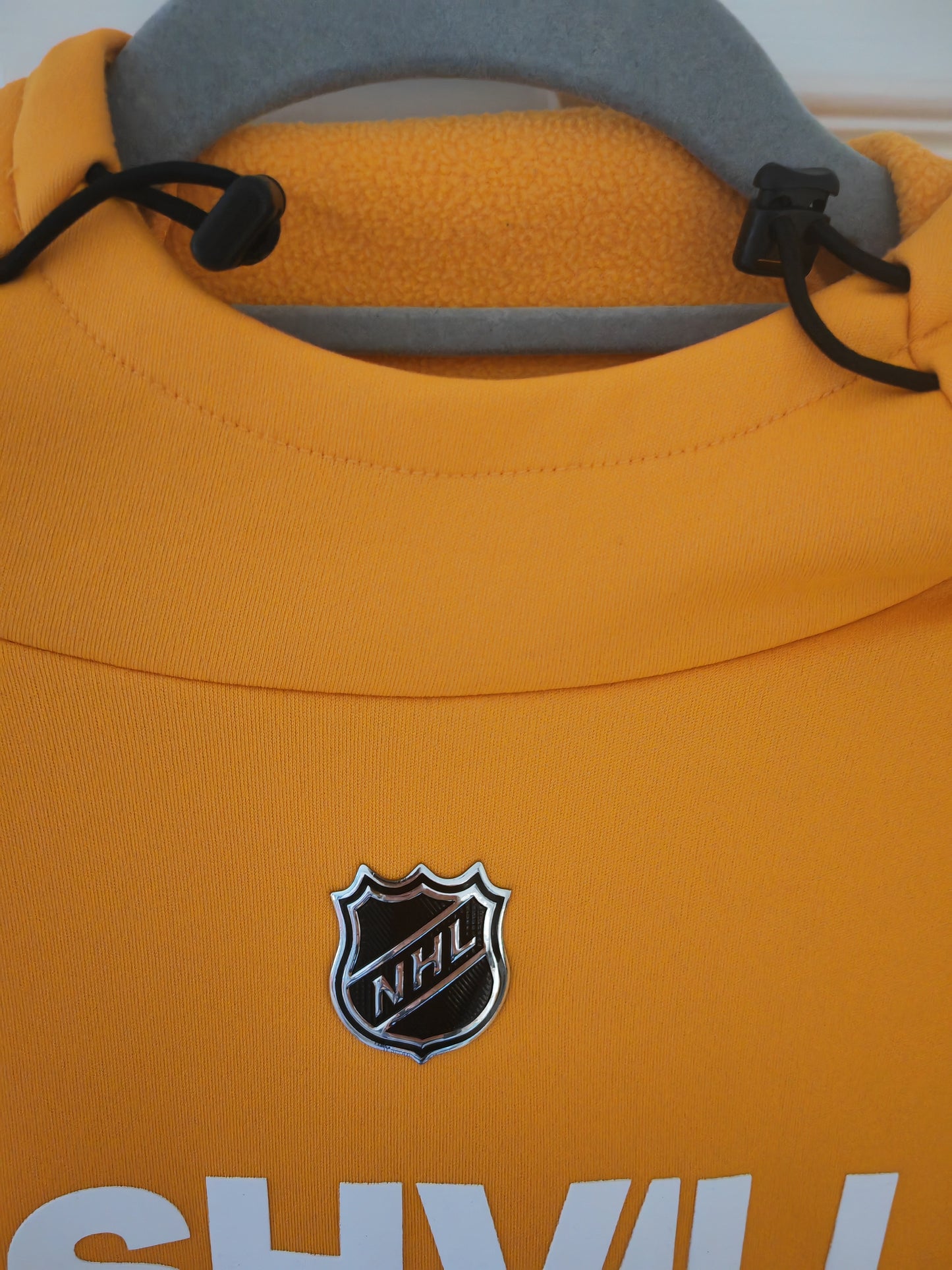 Adidas Nashville Predators NHL Pullover Hoodie, Yellow, Size Medium
