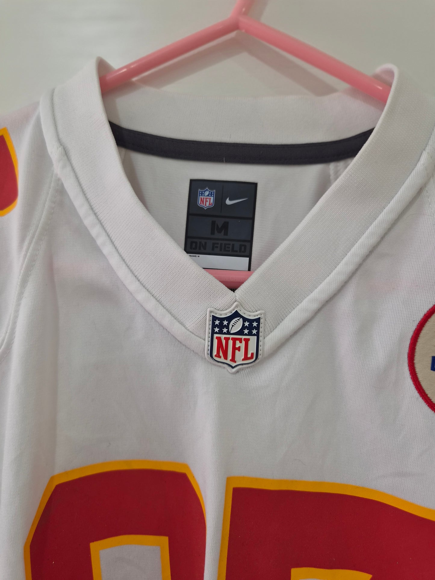 Youth Nike Kansas City Chiefs NFL Jersey, #87 Kelce, White, Size YM