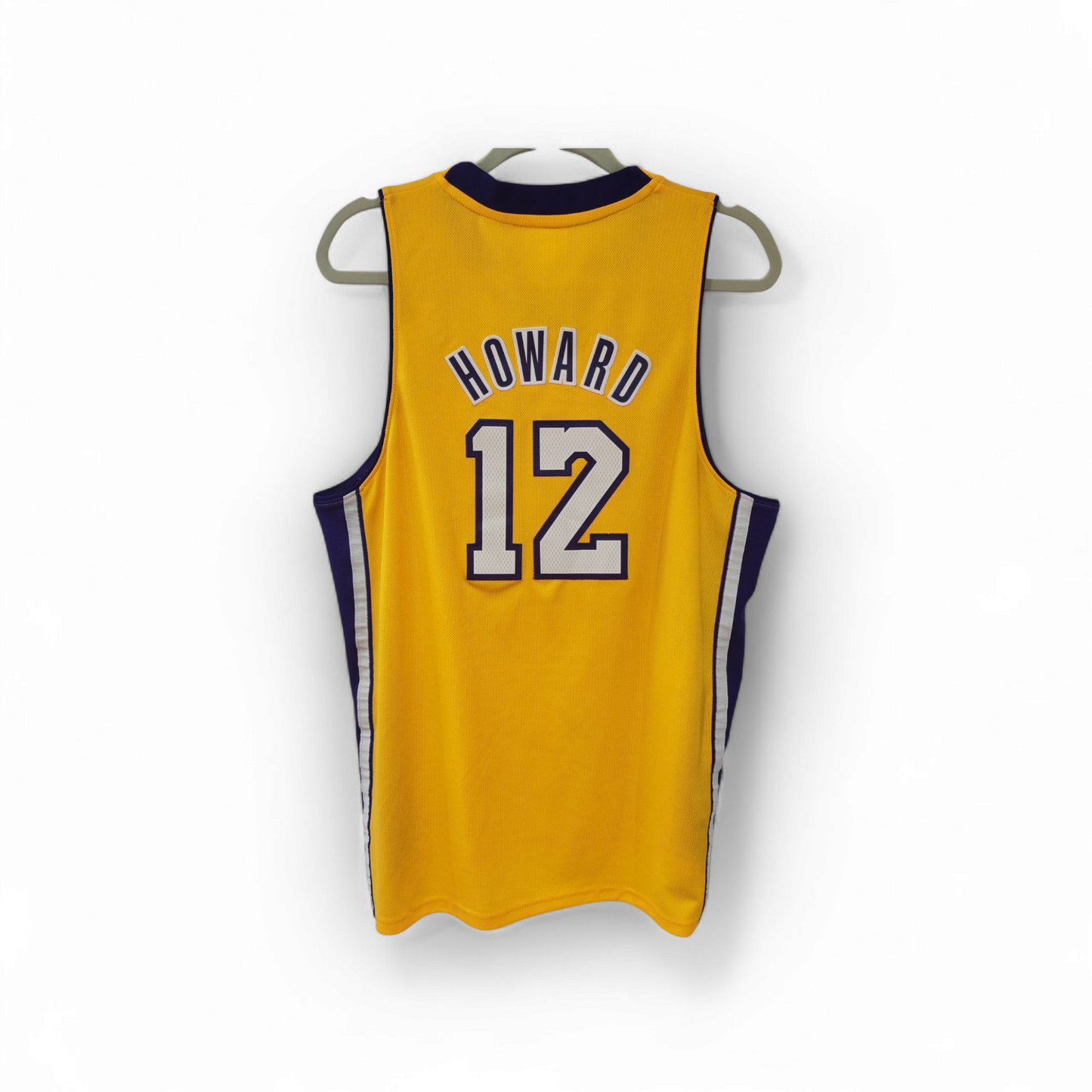 Adidas Los Angeles Lakers NBA Jersey, #12 Howard, Yellow, Size XS +2 Length
