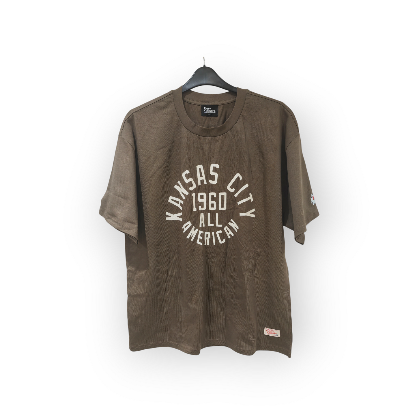 NFL Peace Collective Kansas City Chiefs Shirt Sleeve T Shirt, Brown, Size XL