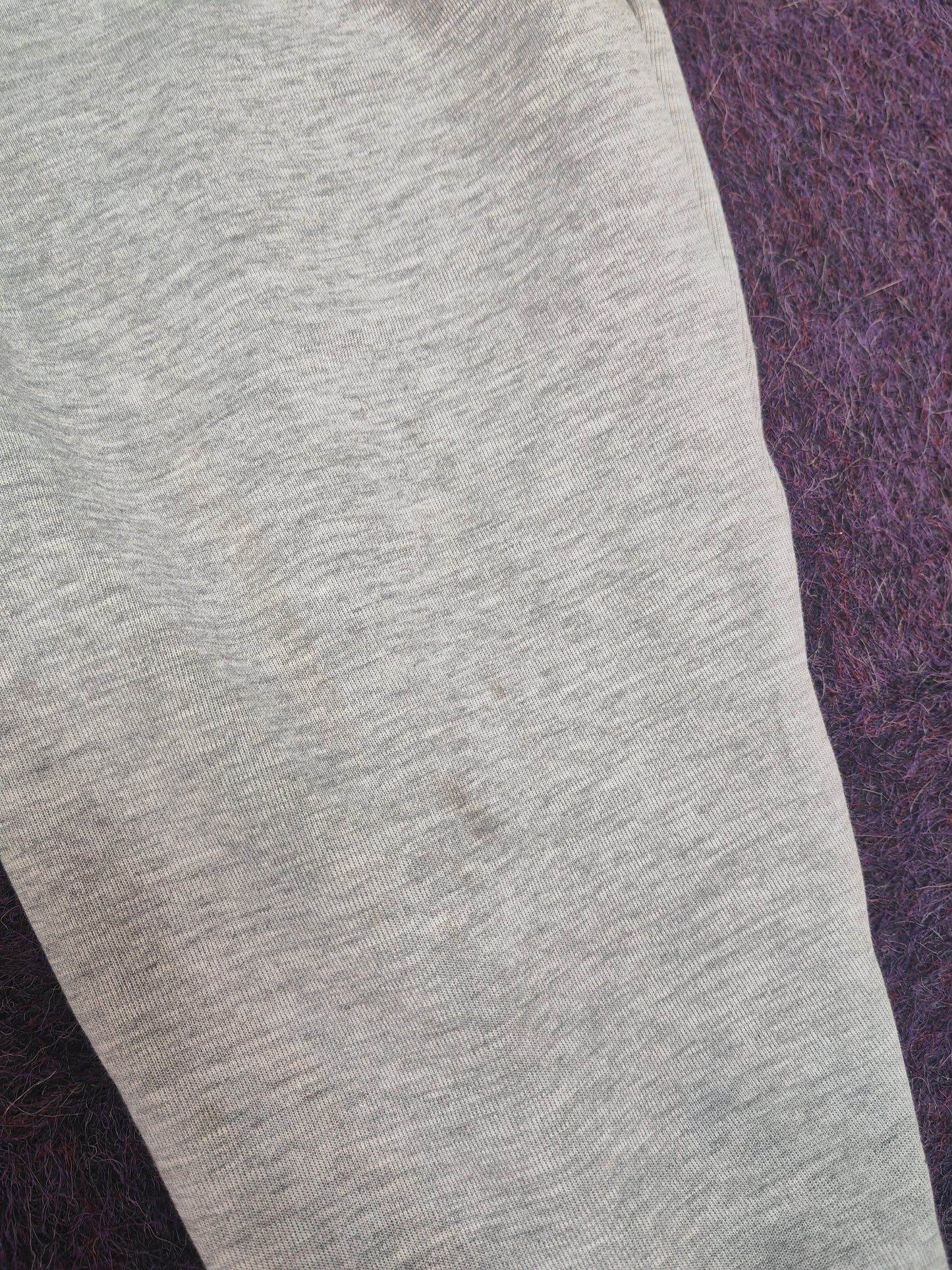 Nike Cuffed Leg Sweat Pants, Grey, Size Medium