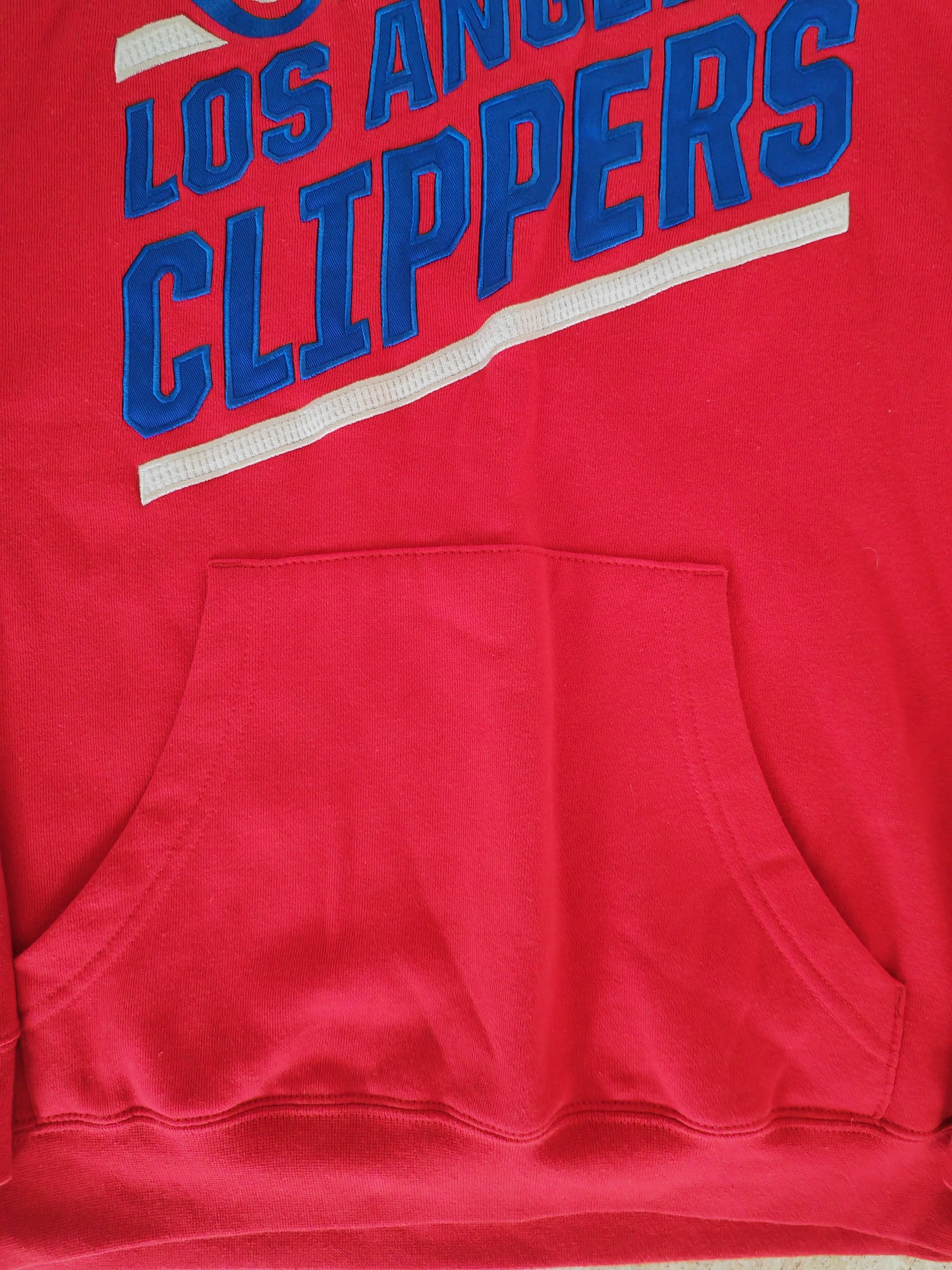 Adidas Los Angeles Clippers NBA Pullover Hoodie, Red, Size Small
