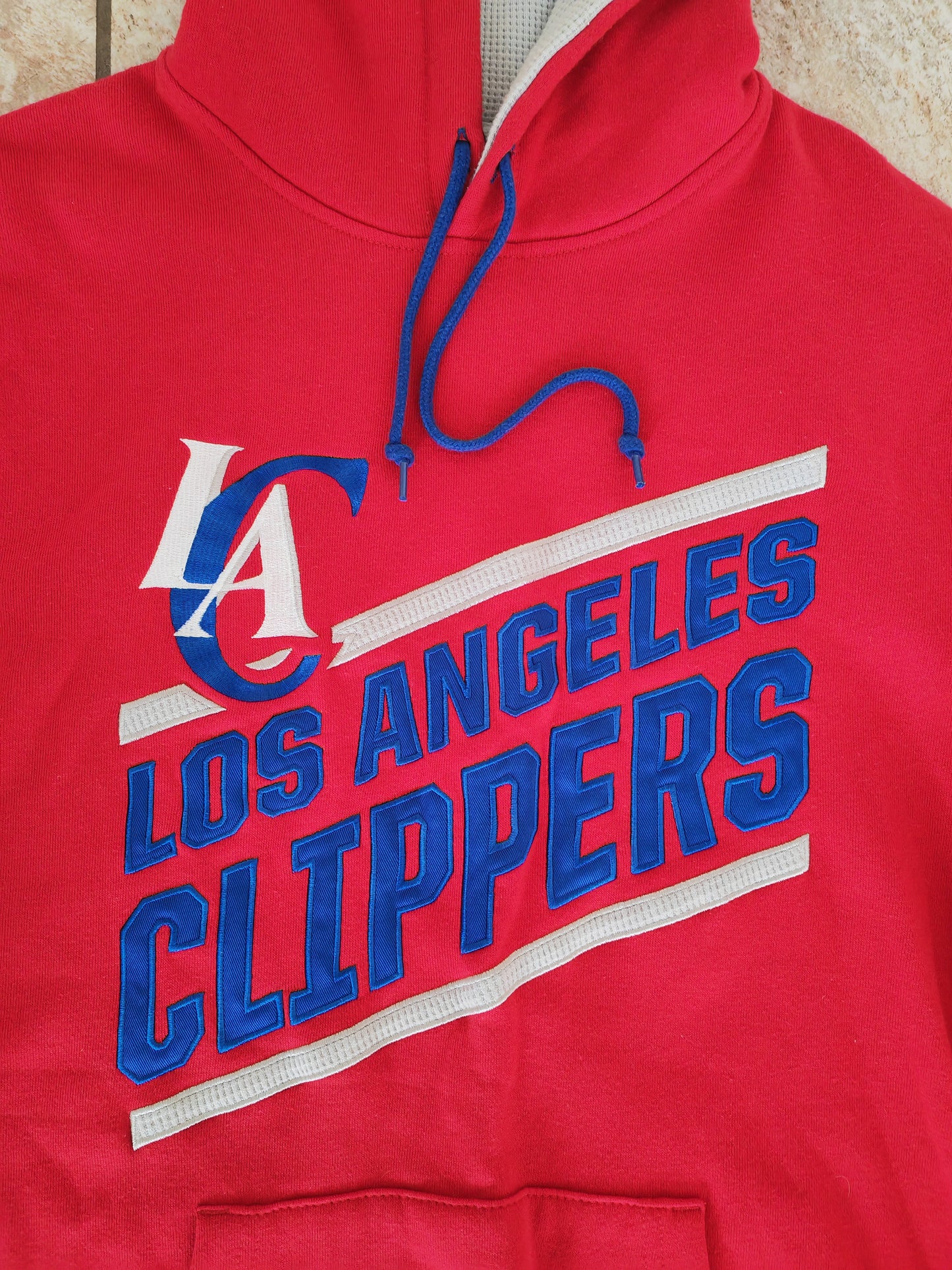 Adidas Los Angeles Clippers NBA Pullover Hoodie, Red, Size Small