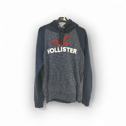 Hollister California Pullover Hoodie, Navy, Size Small