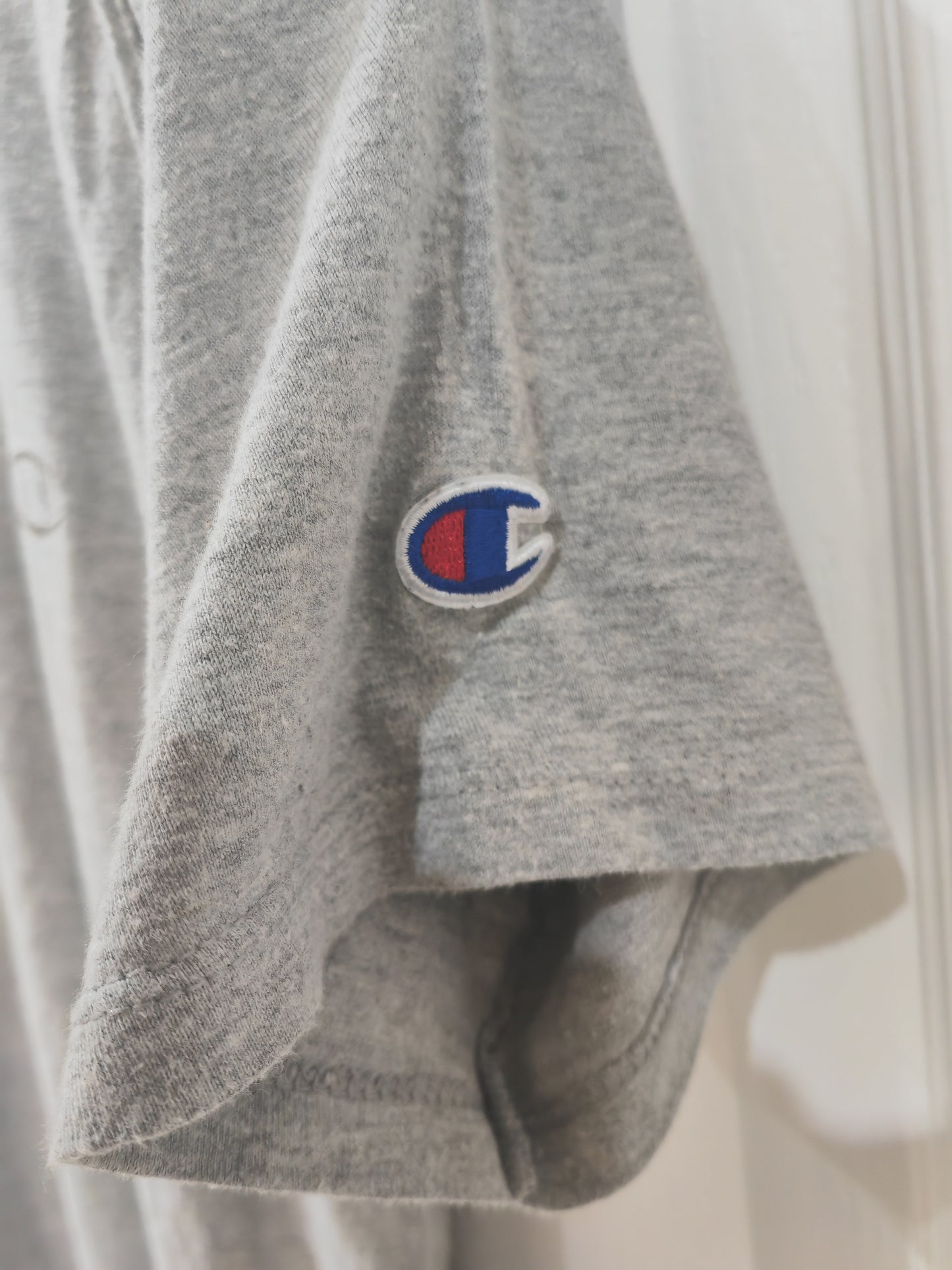 Champion Plain Short Sleeve T Shirt, Grey, Size S